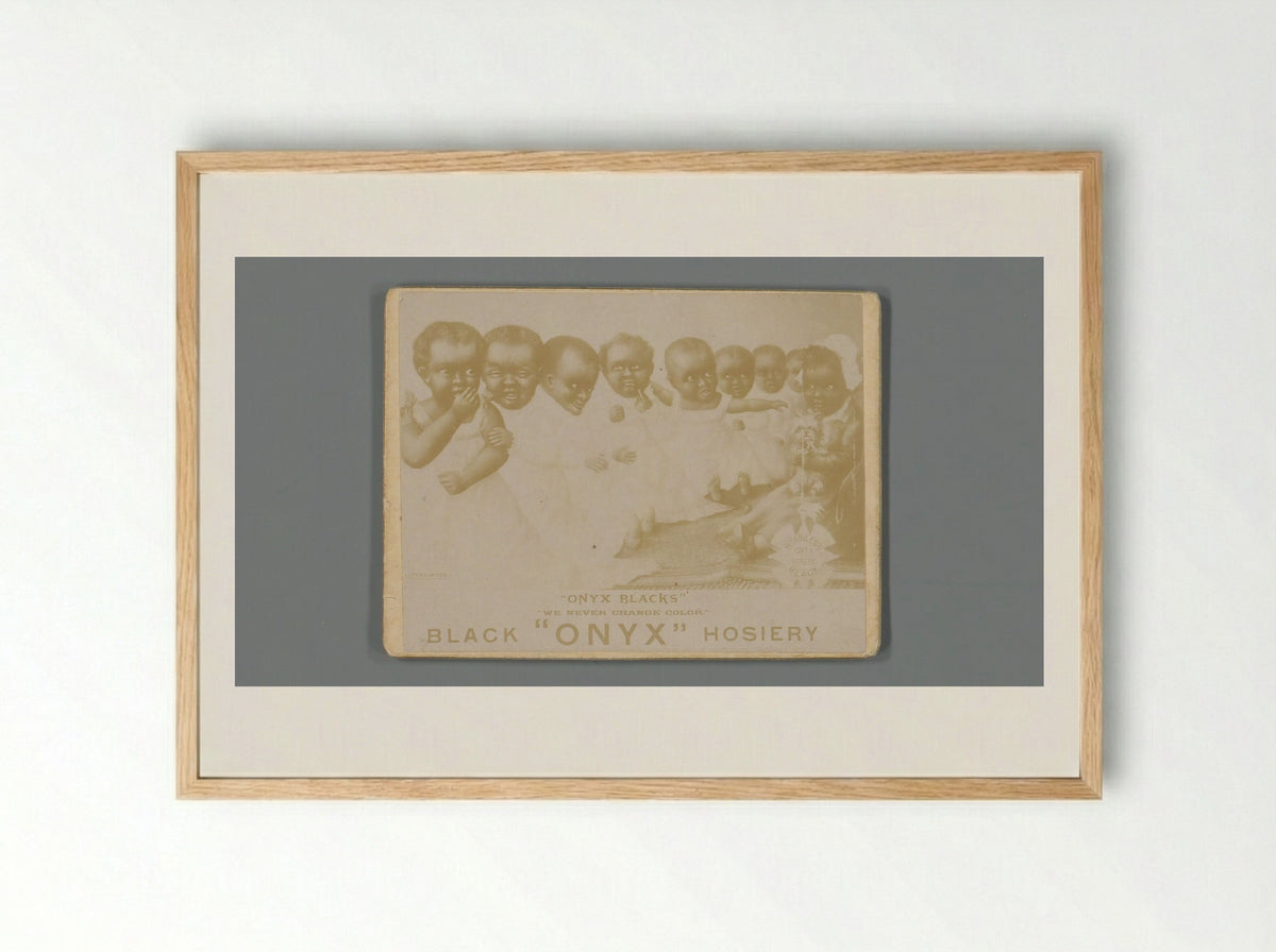 Untitled (Advertisement for Onyx Hosiery) - Anonymous - Framed Print Wood
