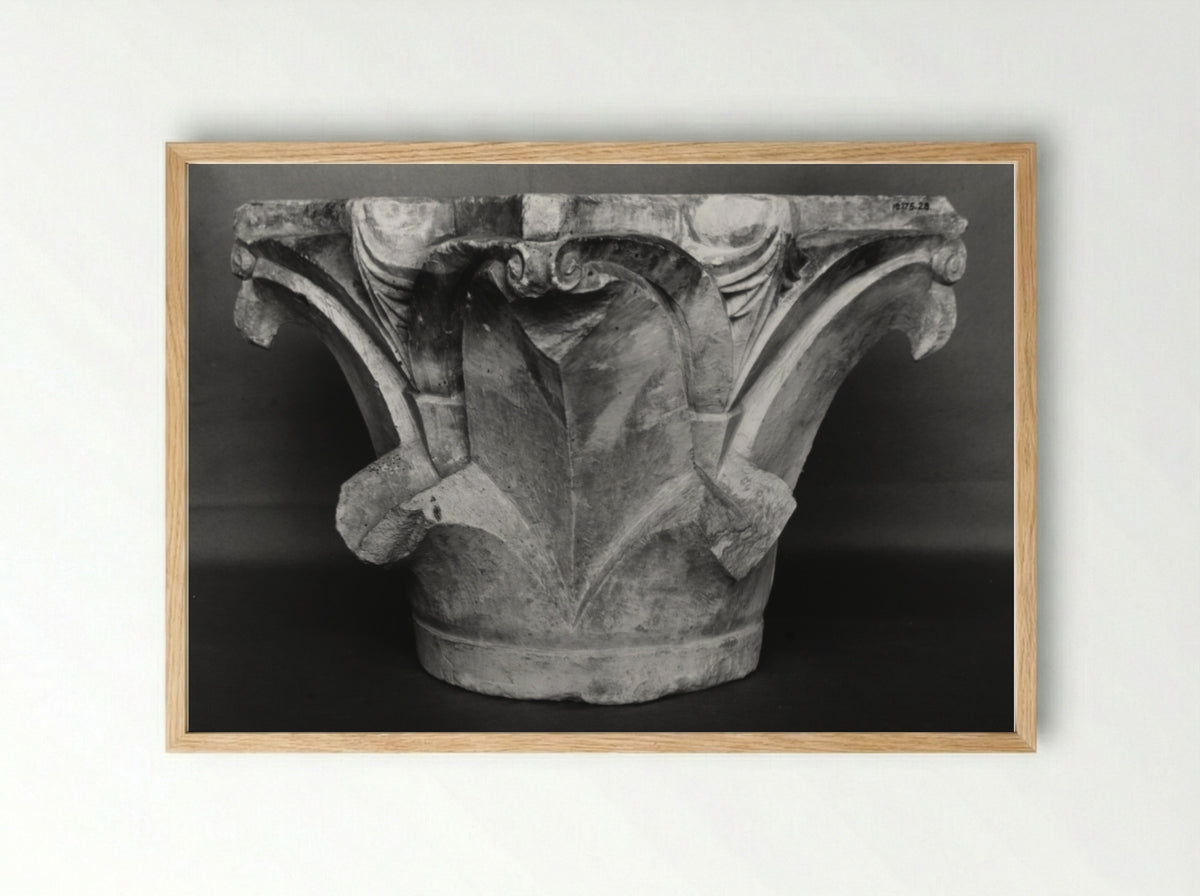 Untitled (Architectural Capital) - Fine Art Print - Framed Print Wood