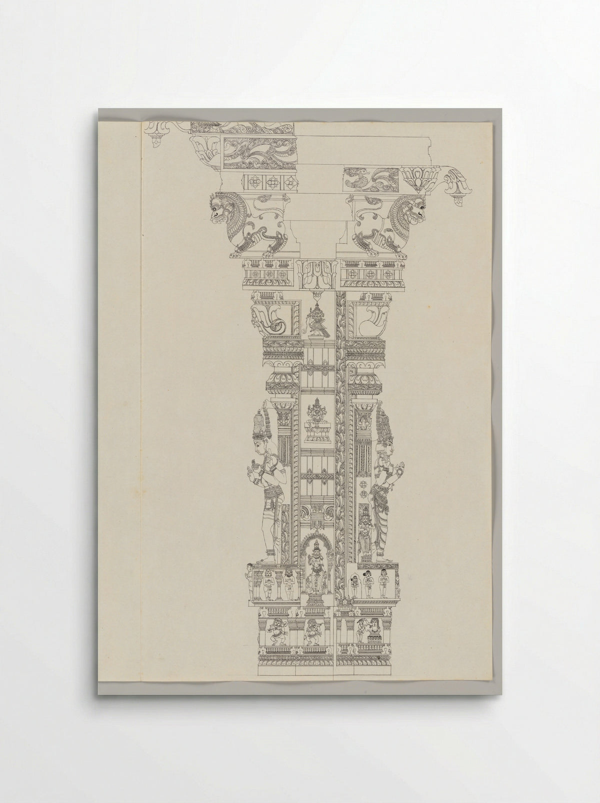Untitled (Architectural Study of a Temple Pillar) - Fine Art Print - Poster