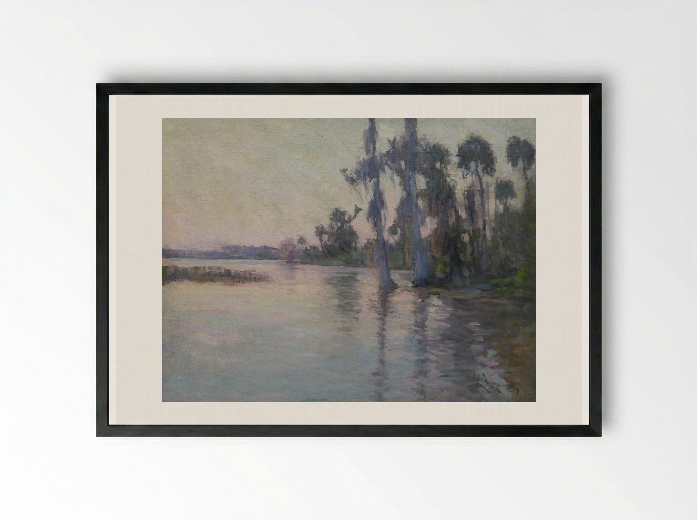 Untitled (Bayou Scene) - Henry Ossawa Tanner - Framed Print Black