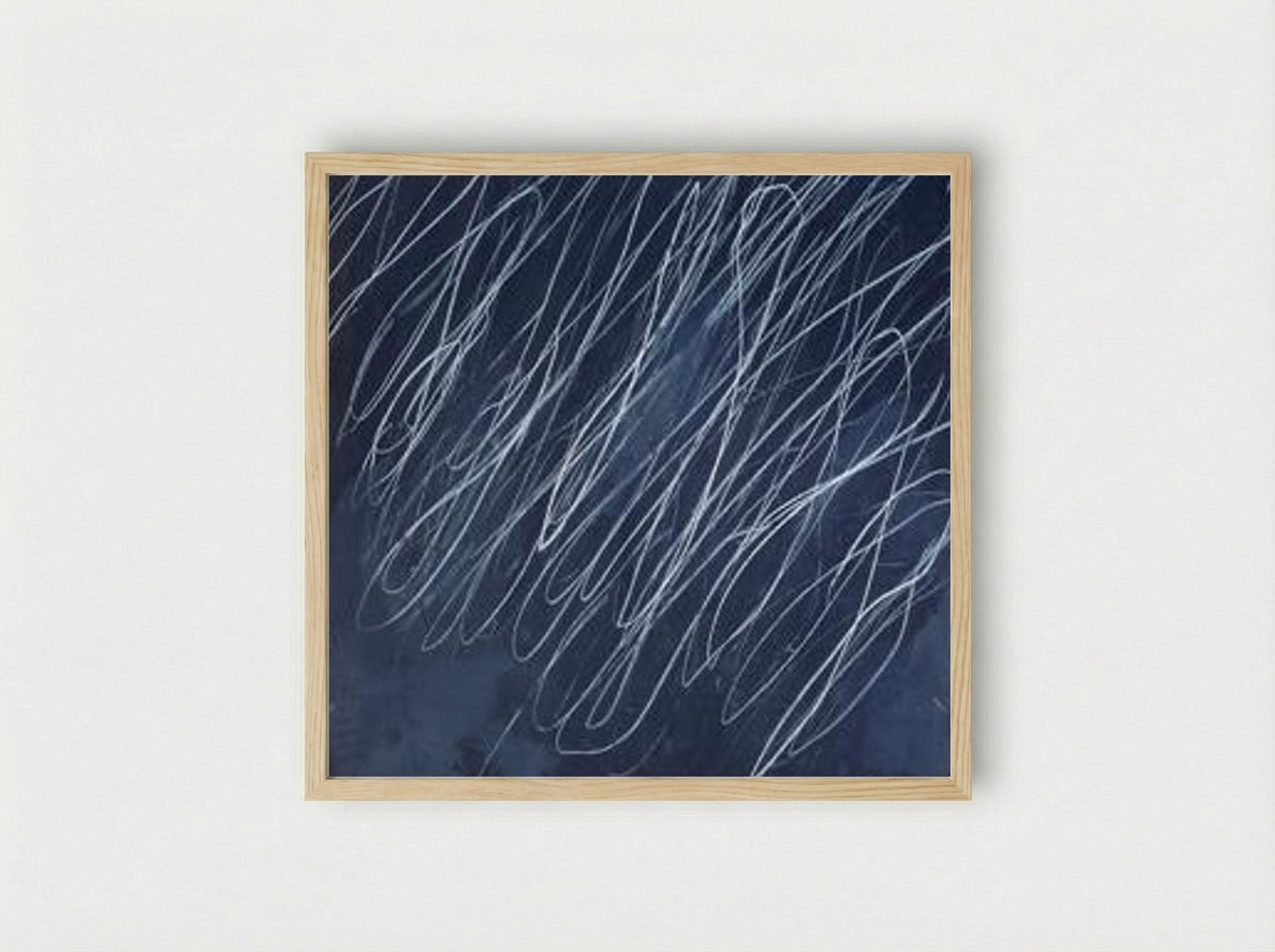 Untitled (Blackboard Series) - Cy Twombly - Framed Print Wood