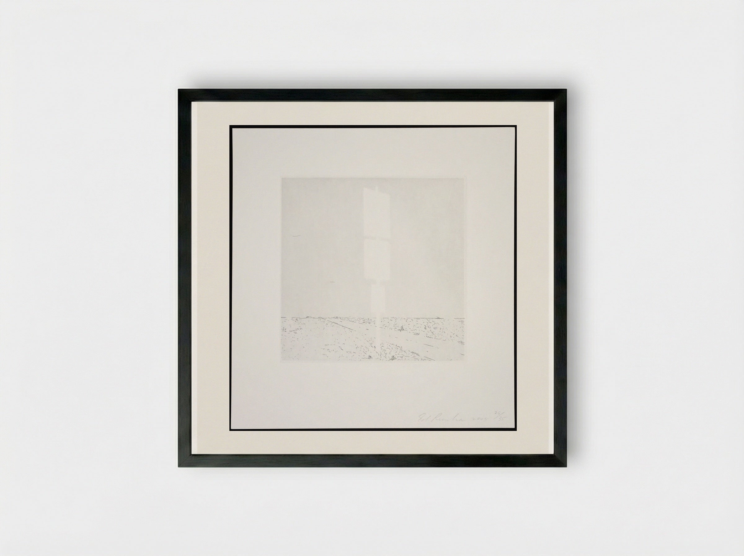 Untitled (Blank Signs) - Edward Ruscha - Framed Print Black