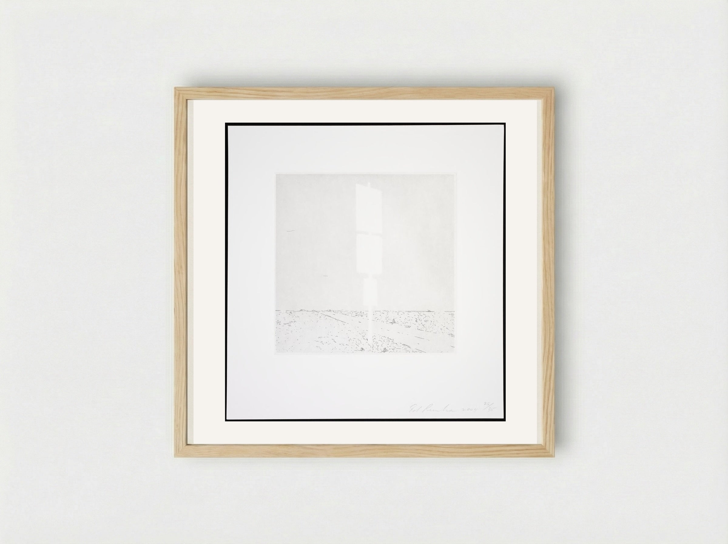 Untitled (Blank Signs) - Edward Ruscha - Framed Print Wood