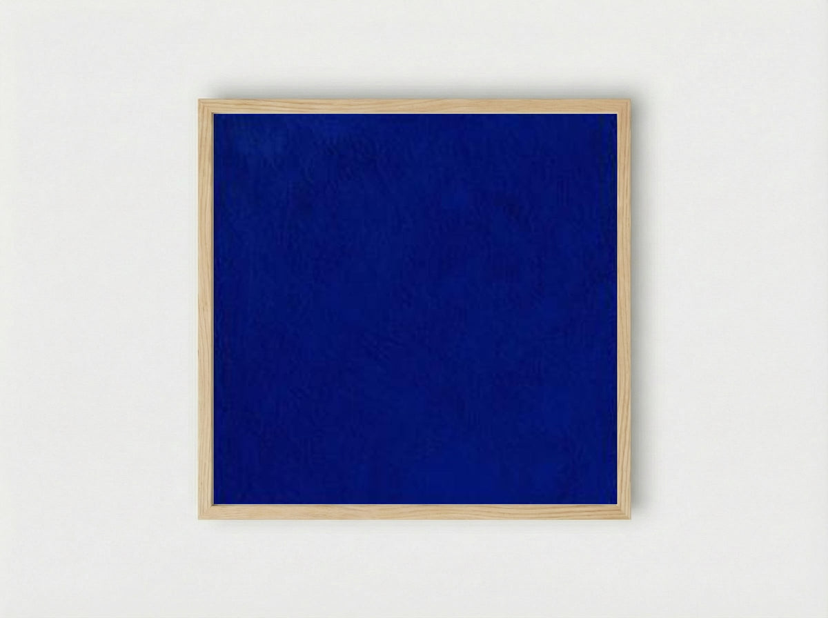 Untitled Blue Monochrome (IKB) - Yves Klein - Framed Print Wood