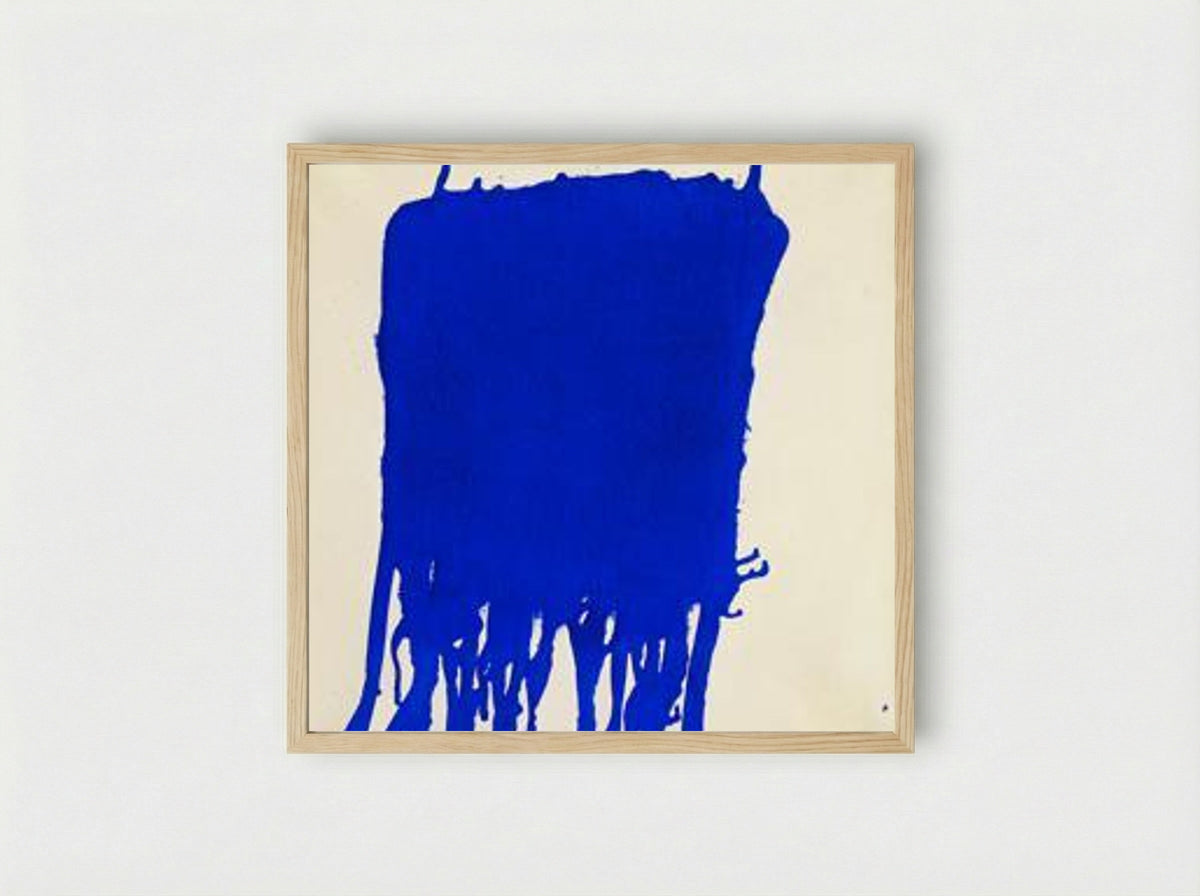 Untitled Blue Monochrome - Yves Klein - Framed Print Wood
