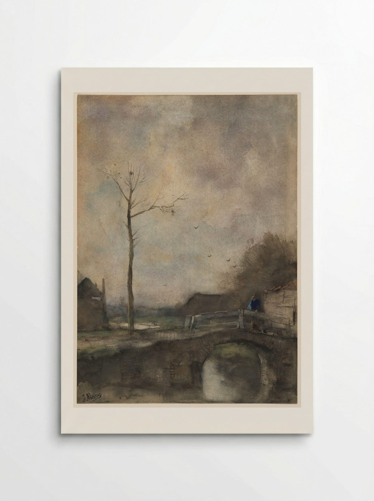 Untitled (Bridge and Bare Tree) - Jacob Maris - Poster