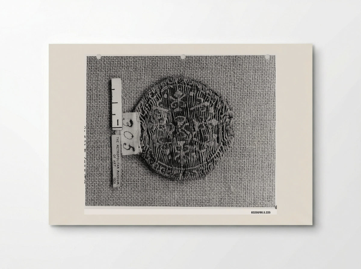 Untitled (Circular Textile Fragment, Coptic) - Fine Art Print - Poster