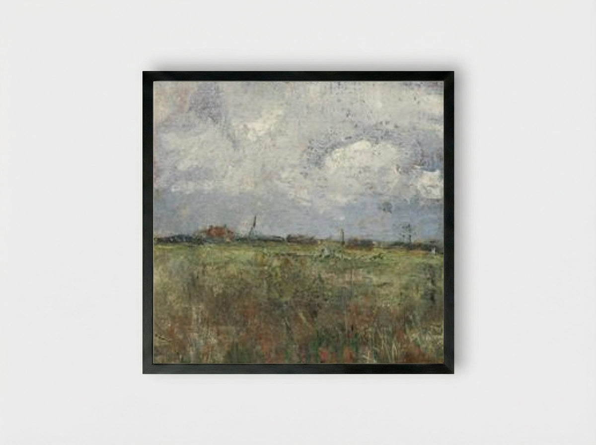 Untitled (Coastal Plain) - James Ensor - Framed Print Black