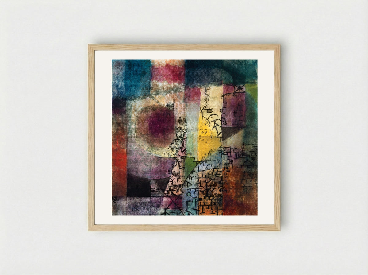 Untitled (Colour Grid) - Paul Klee - Framed Print Wood
