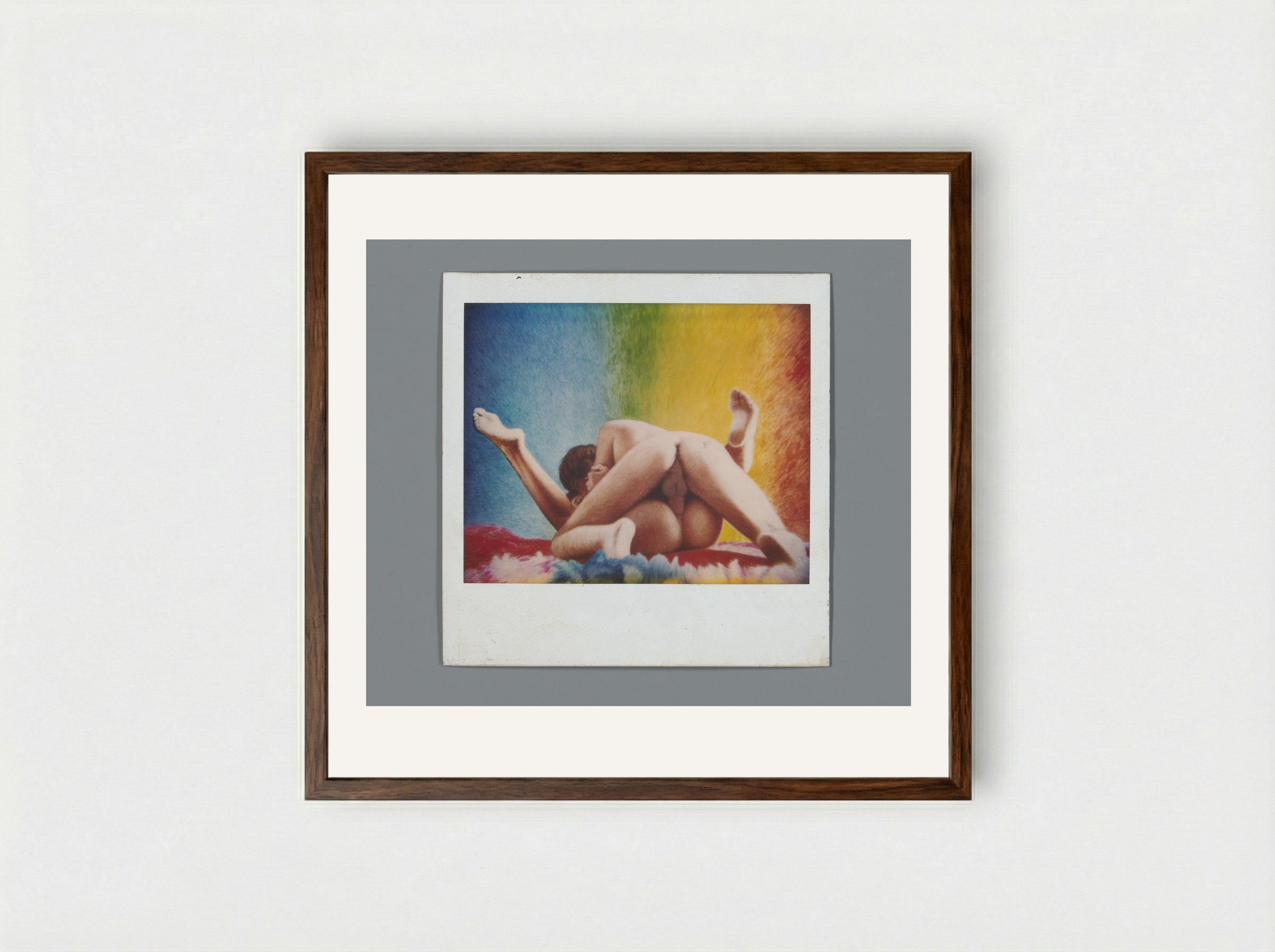 Untitled (Copulation Scene) - Aat Veldhoen - Framed Print Dark Wood