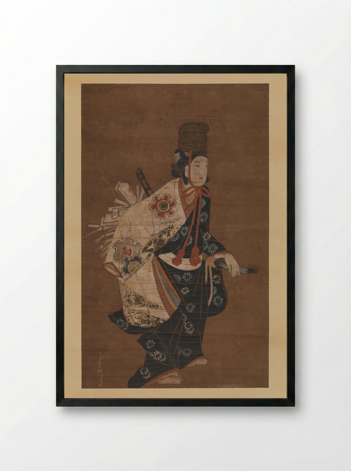 Untitled (Dancer with a Sword) - Fine Art Print - Framed Print Black