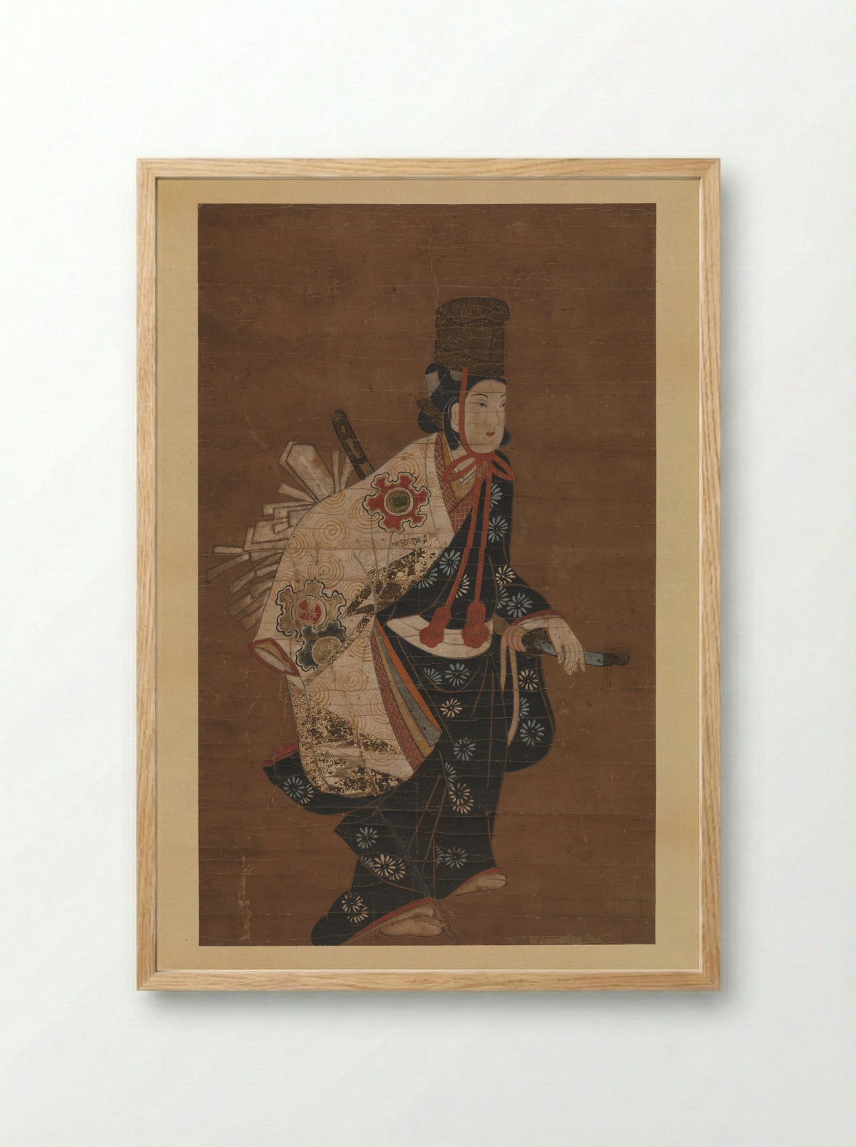 Untitled (Dancer with a Sword) - Fine Art Print - Framed Print Wood