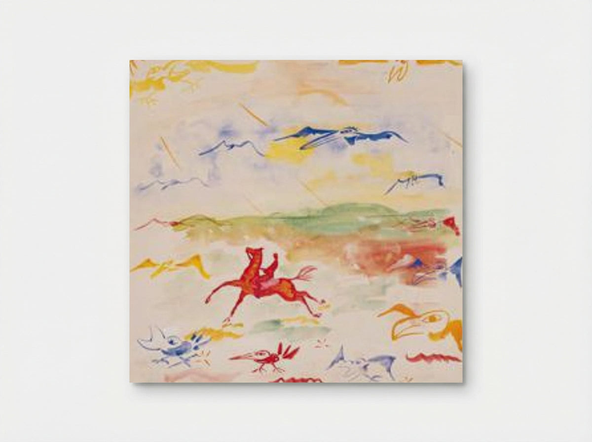 Untitled (Equestrian Figure and Birds) - Yves Klein - Poster