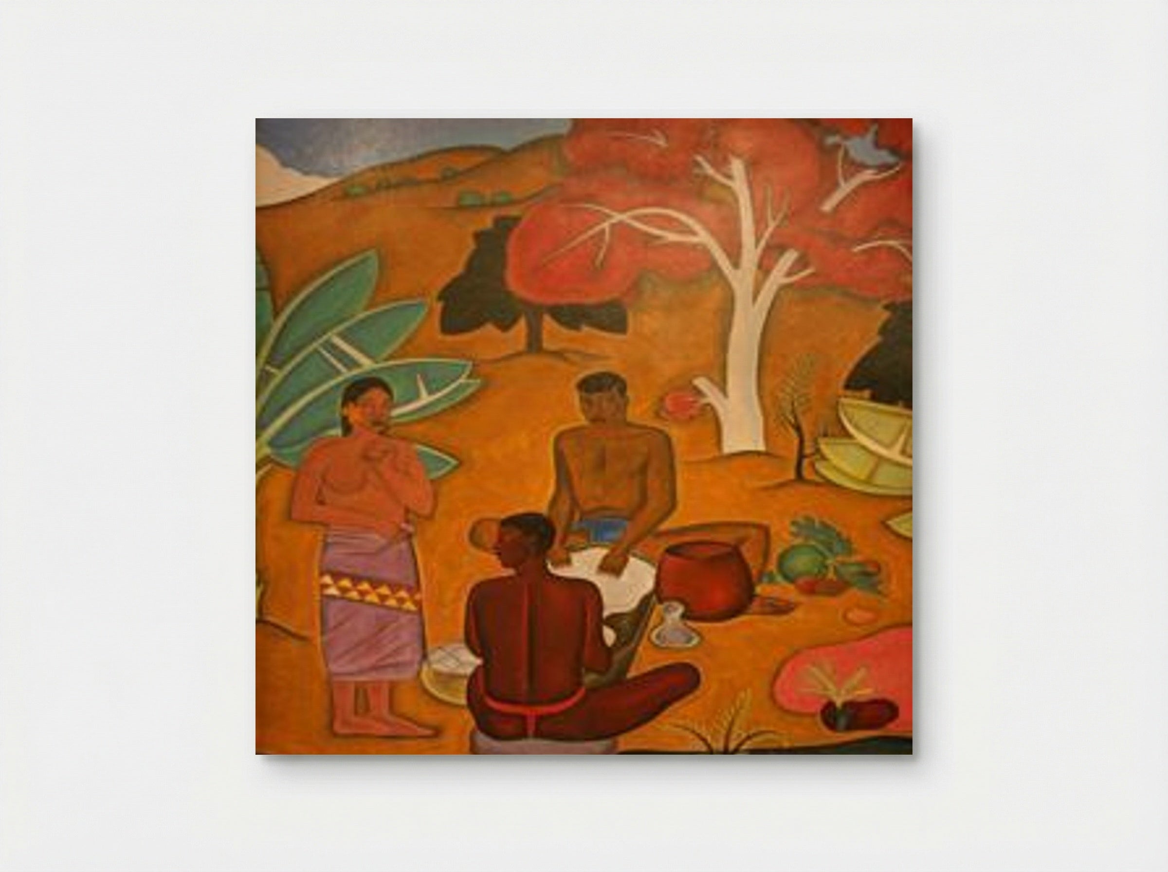 Untitled (Figures Preparing Food) - Arman Manookian - Poster