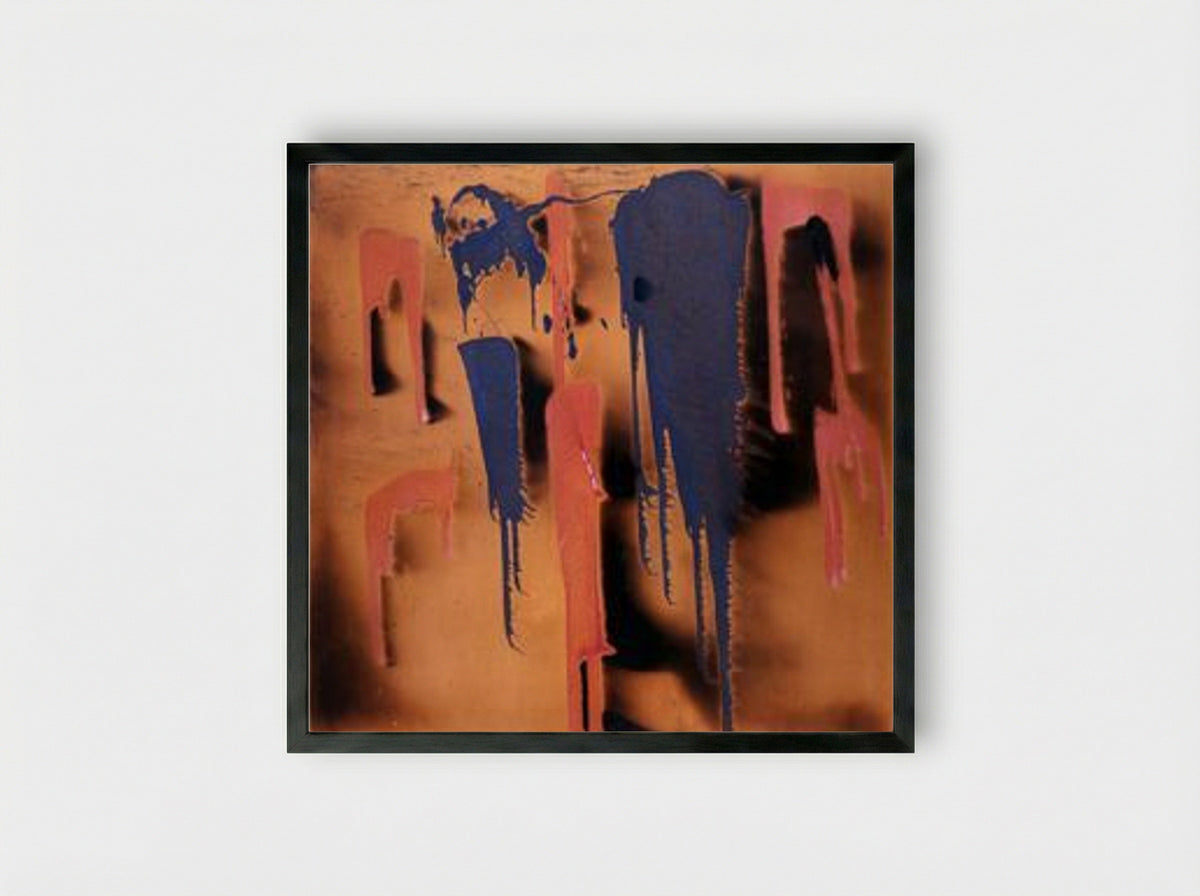 Untitled Fire Painting (FC 1) - Yves Klein - Framed Print Black