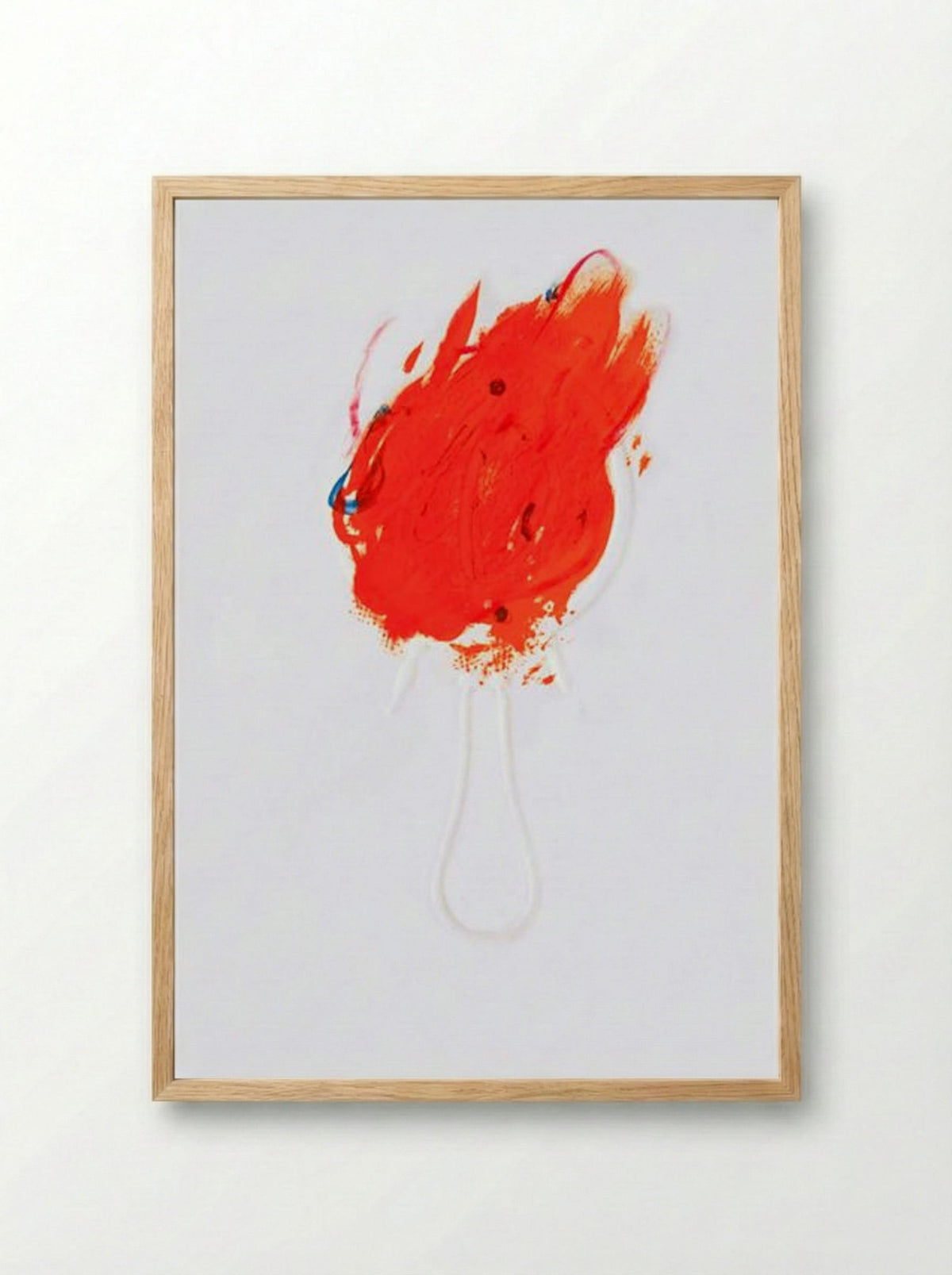 Untitled (Flame and Mirror) - Antoni Tàpies - Framed Print Wood