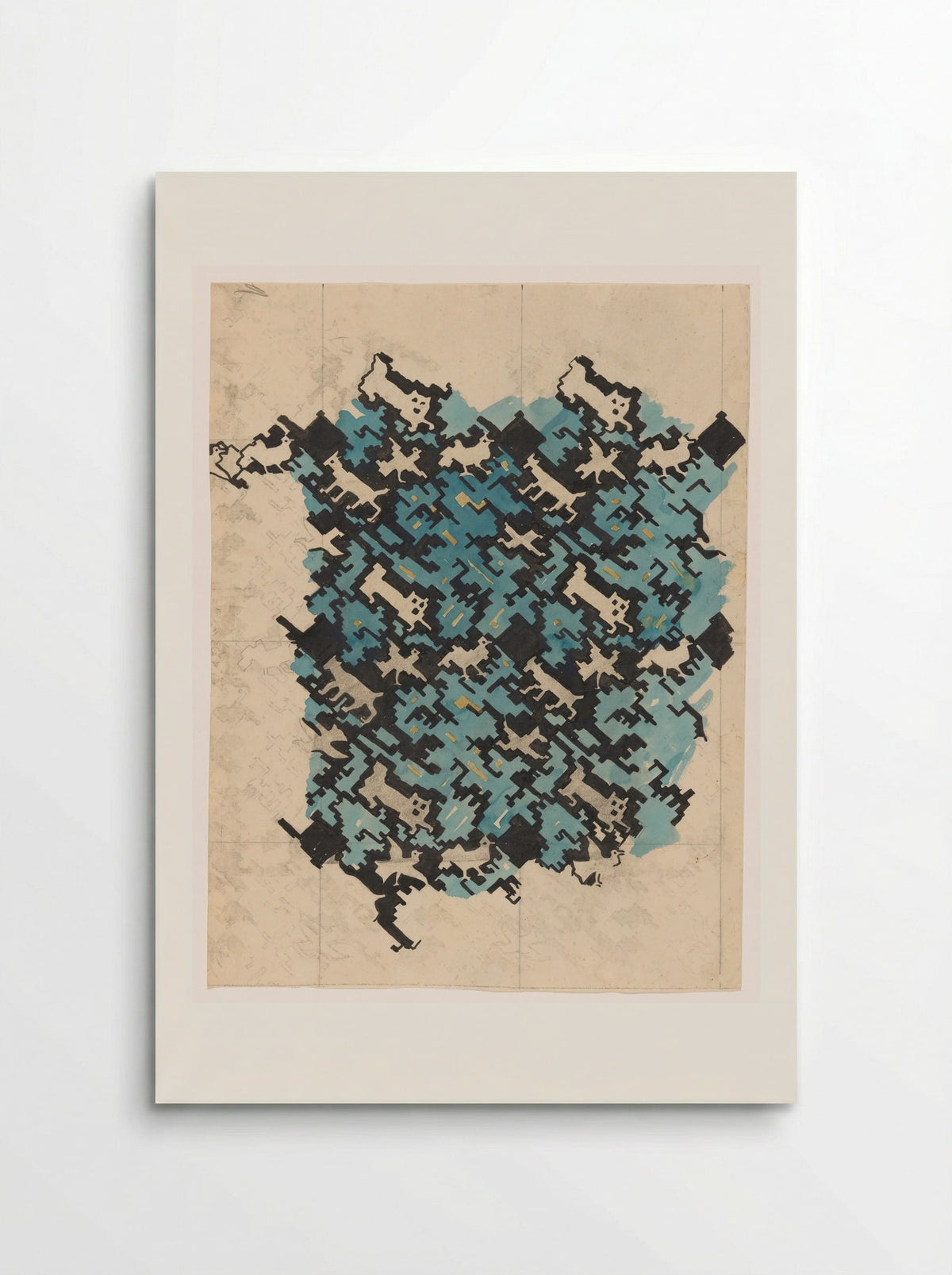 Untitled (Geometric Animal Pattern) - Roelf Gerbrands - Poster