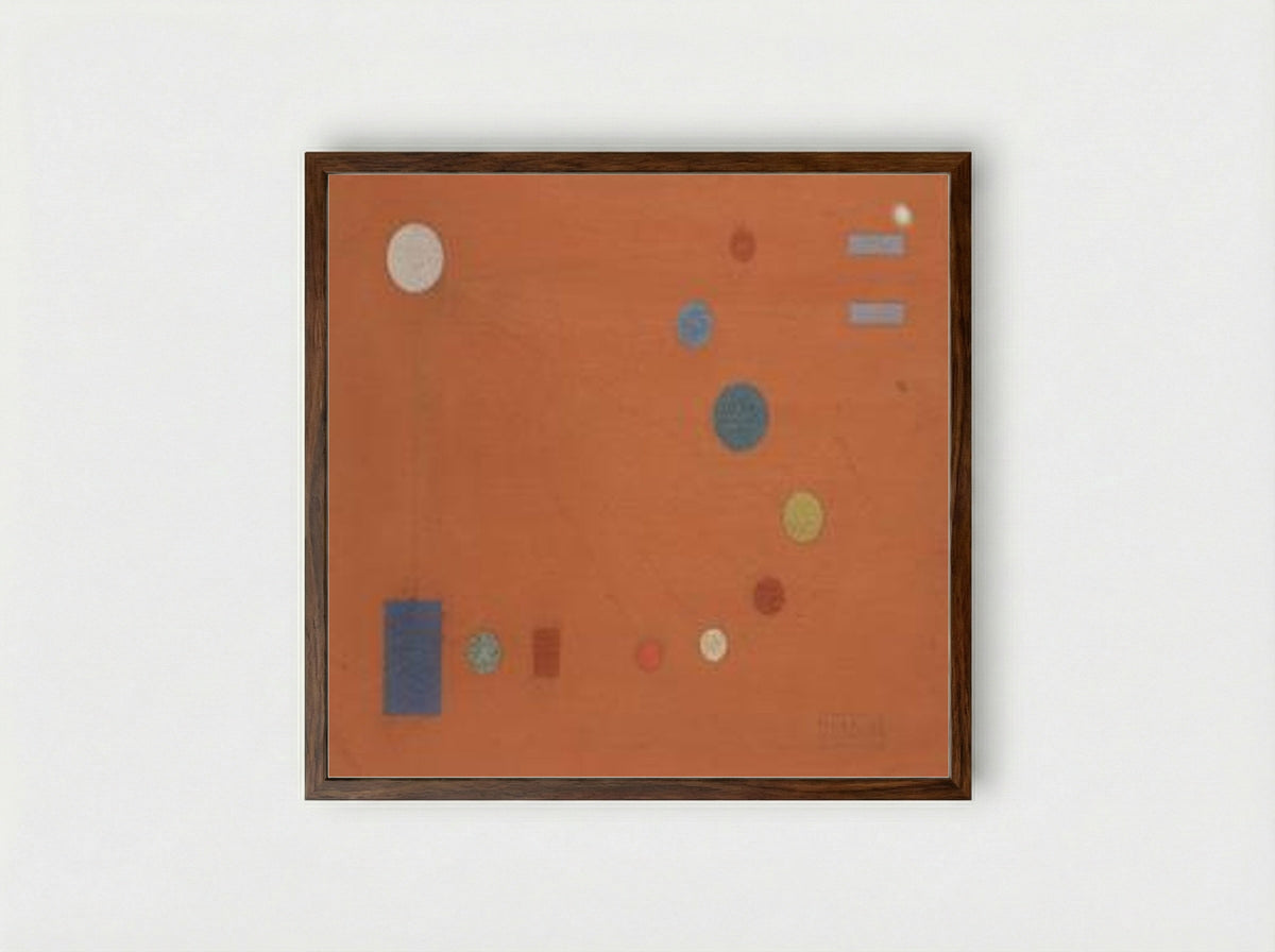 Untitled (Geometric Composition) - Lolo Soldevilla - Framed Print Dark Wood