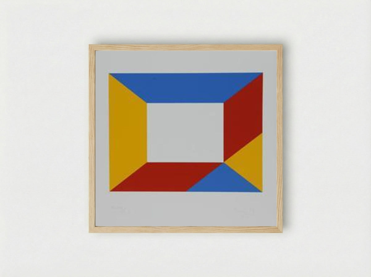 Untitled (Geometric Composition) - Max Bill - Framed Print Wood