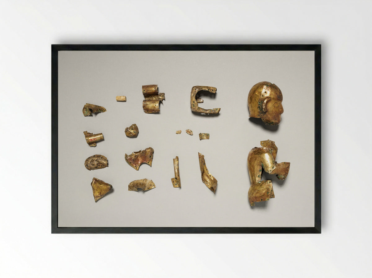 Untitled (Gold Finial Fragments) - Fine Art Print - Framed Print Black