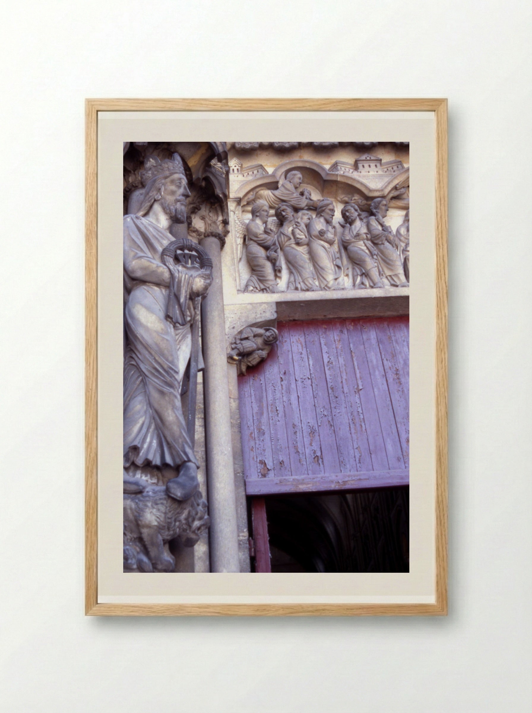 Untitled (Gothic Portal Sculpture) - Jean David - Framed Print Wood