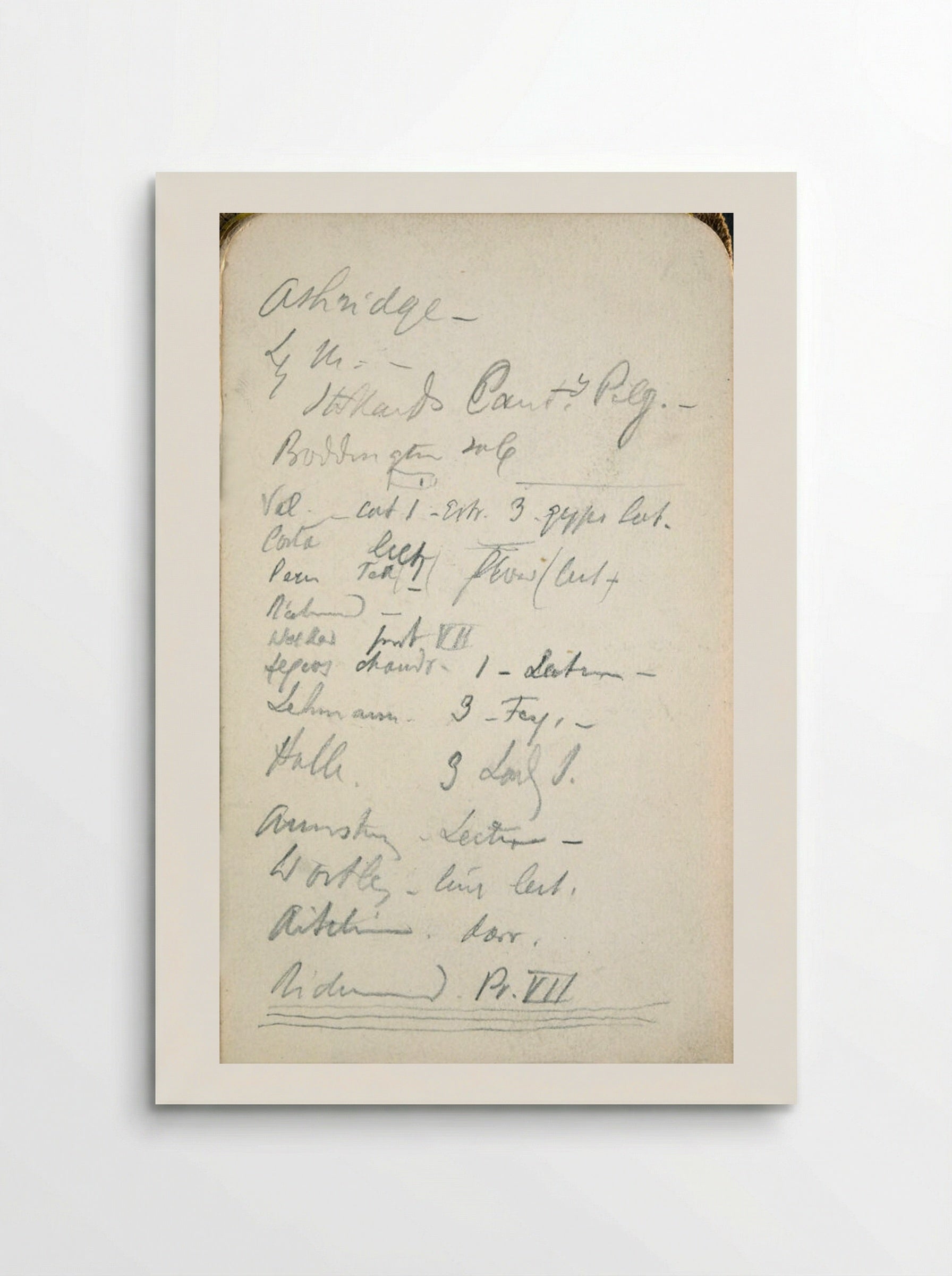 Untitled (Handwritten Inscription) - Frederic Leighton - Poster