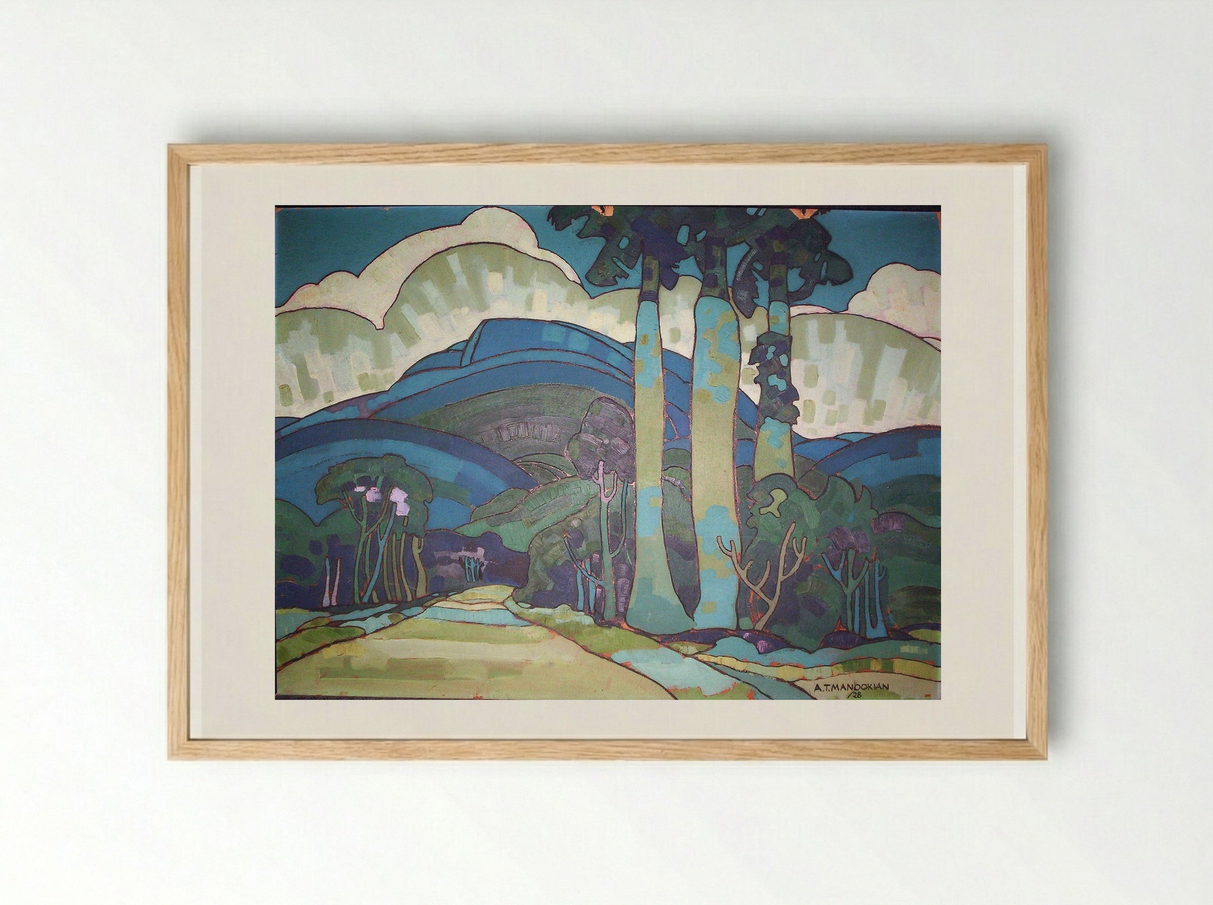 Untitled (Hawaiian Mountain Scene) - Arman Manookian - Framed Print Wood