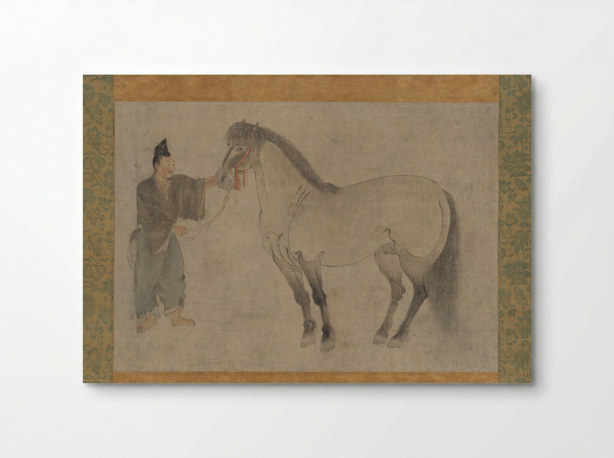 Untitled (Horse and Groom) - Fine Art Print - Poster
