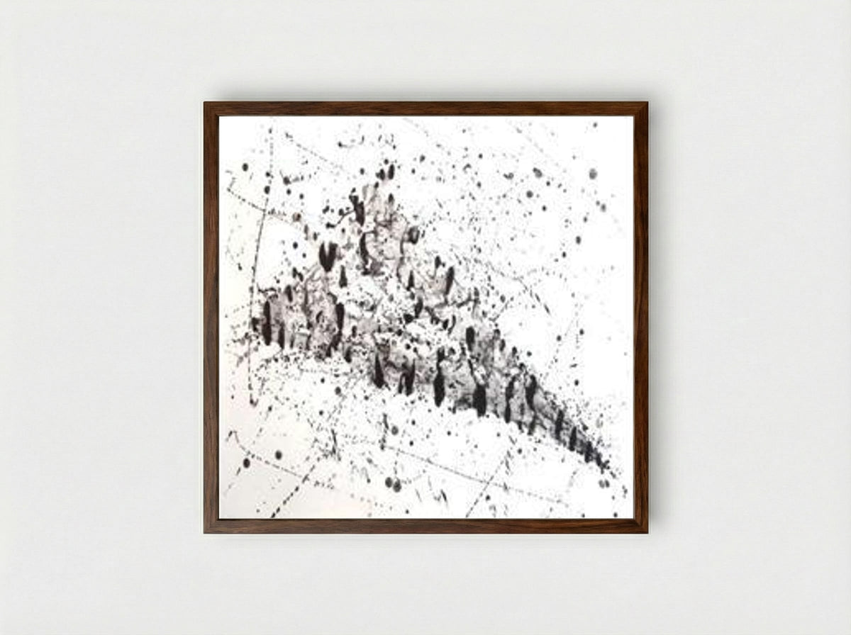 Untitled (L.213; SF.240) - Sam Francis - Framed Print Dark Wood