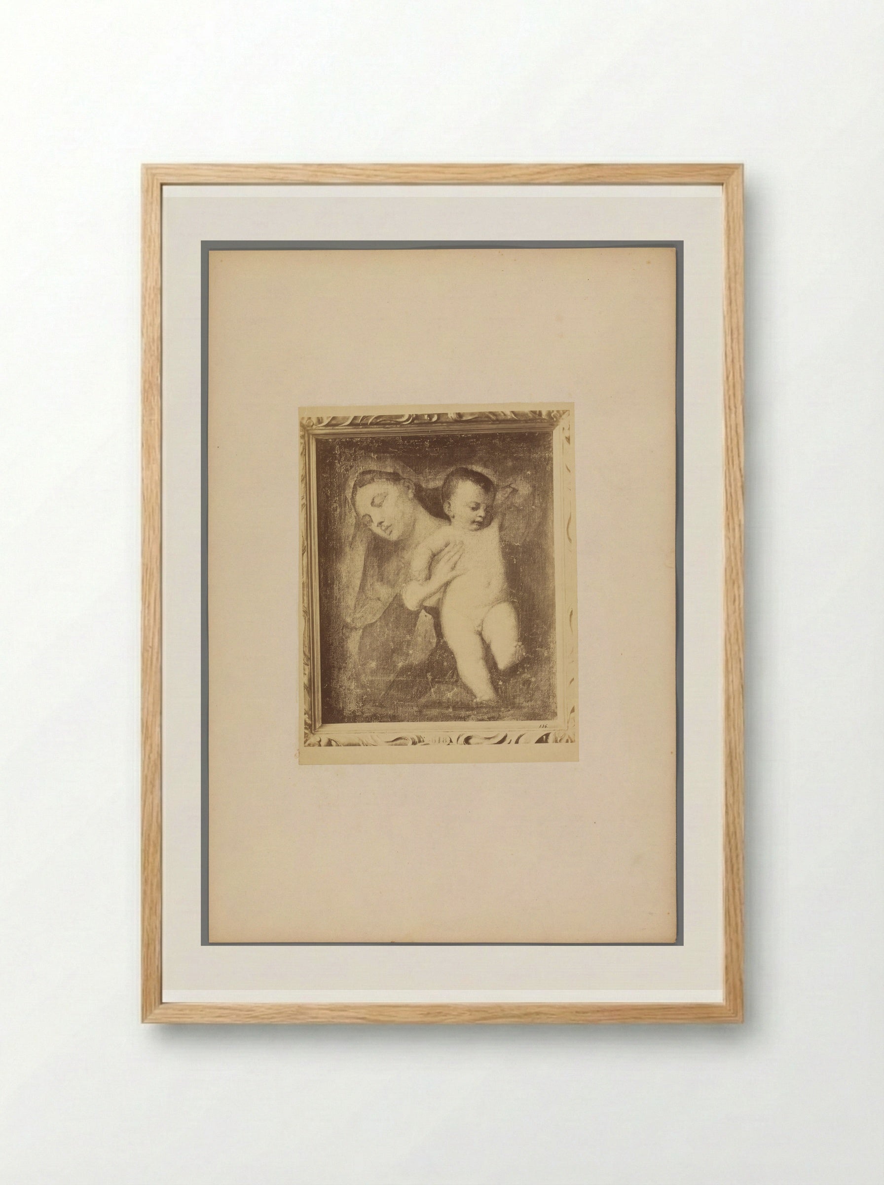 Untitled (Madonna and Child) - Fratelli Alinari - Framed Print Wood