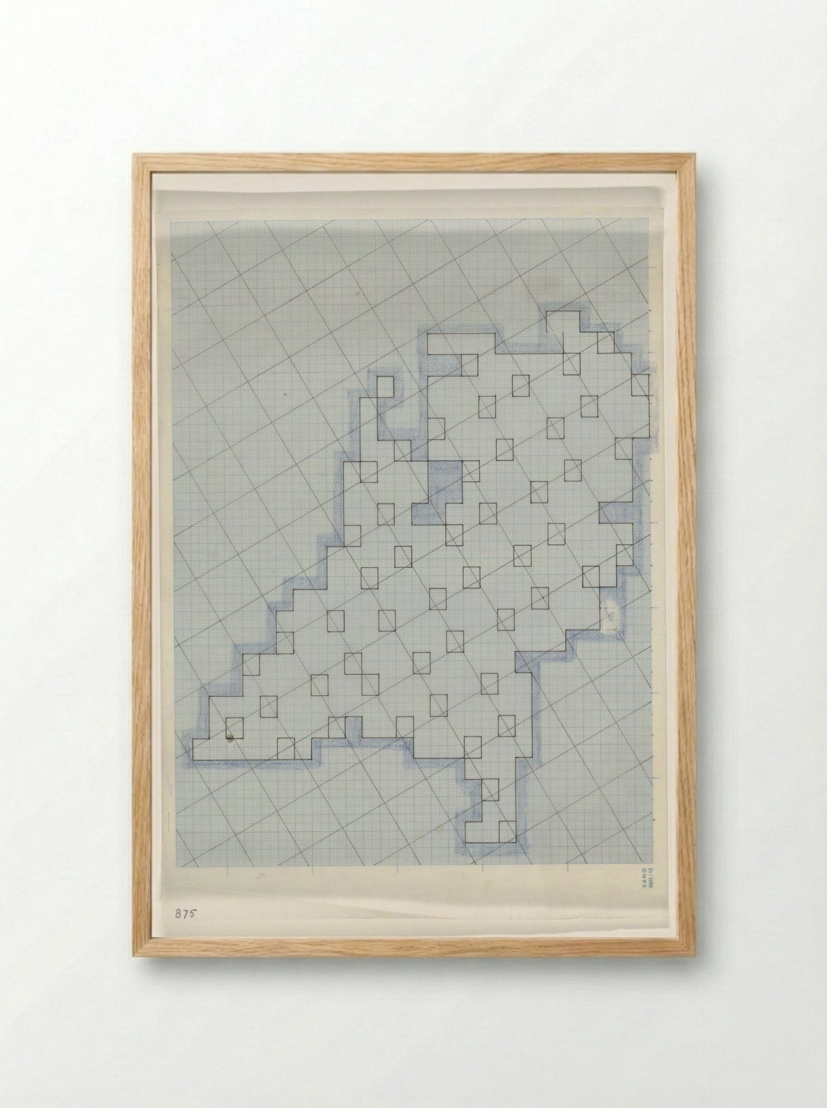 Untitled (Map of the Netherlands) - Reinjan Mulder - Framed Print Wood