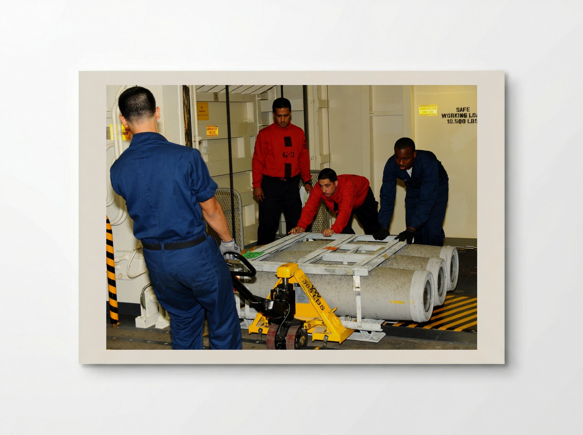 Untitled (Naval Personnel Moving Ordnance) - Fine Art Print - Poster