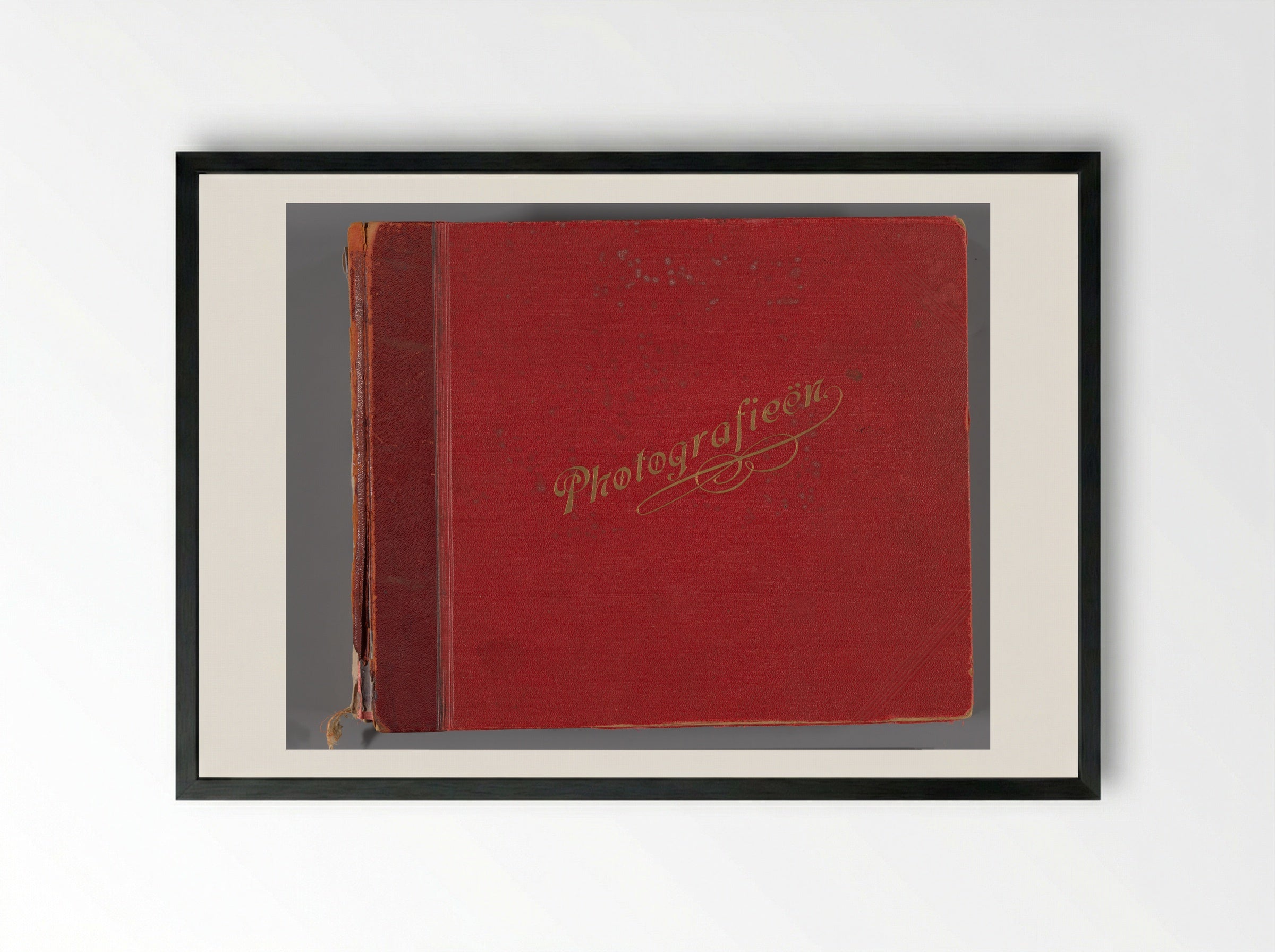 Untitled (Photo Album Cover, 1938-1939) - Eva Charlotte Pennink-Boelen - Framed Print Black