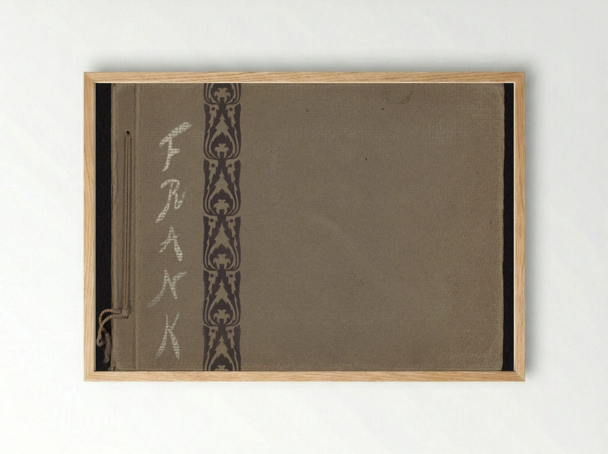 Untitled (Photo Album Cover of Frank Willem van den Berg) - Solis Prints - Framed Print Wood