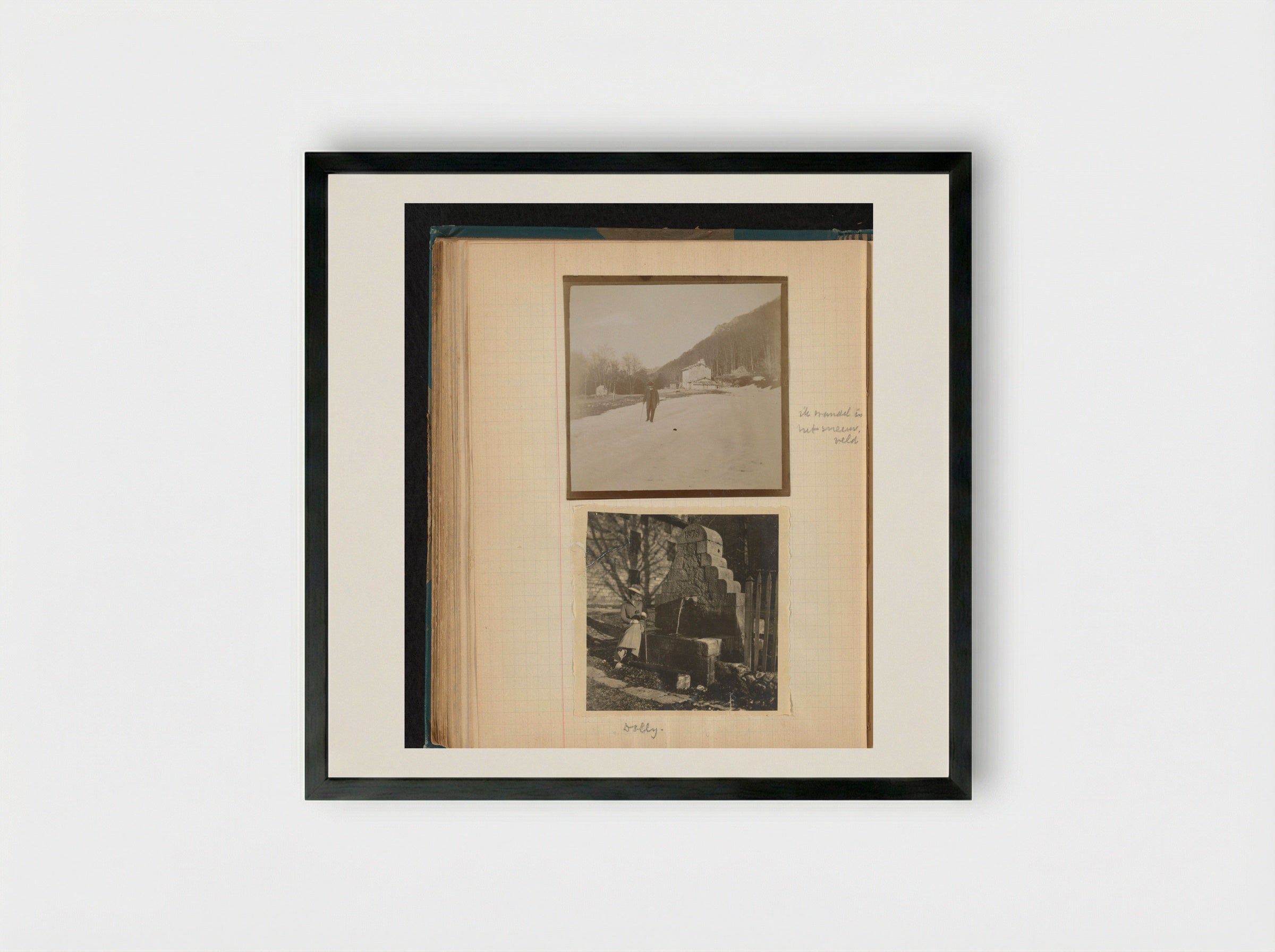 Untitled (Photographic Studies of Théodore van Lelyveld and Dina Amelia van Emden) - Théodore van Lelyveld - Framed Print Black