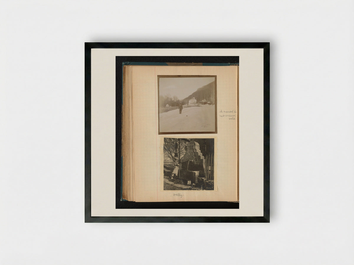 Untitled (Photographic Studies of Théodore van Lelyveld and Dina Amelia van Emden) - Théodore van Lelyveld - Framed Print Black