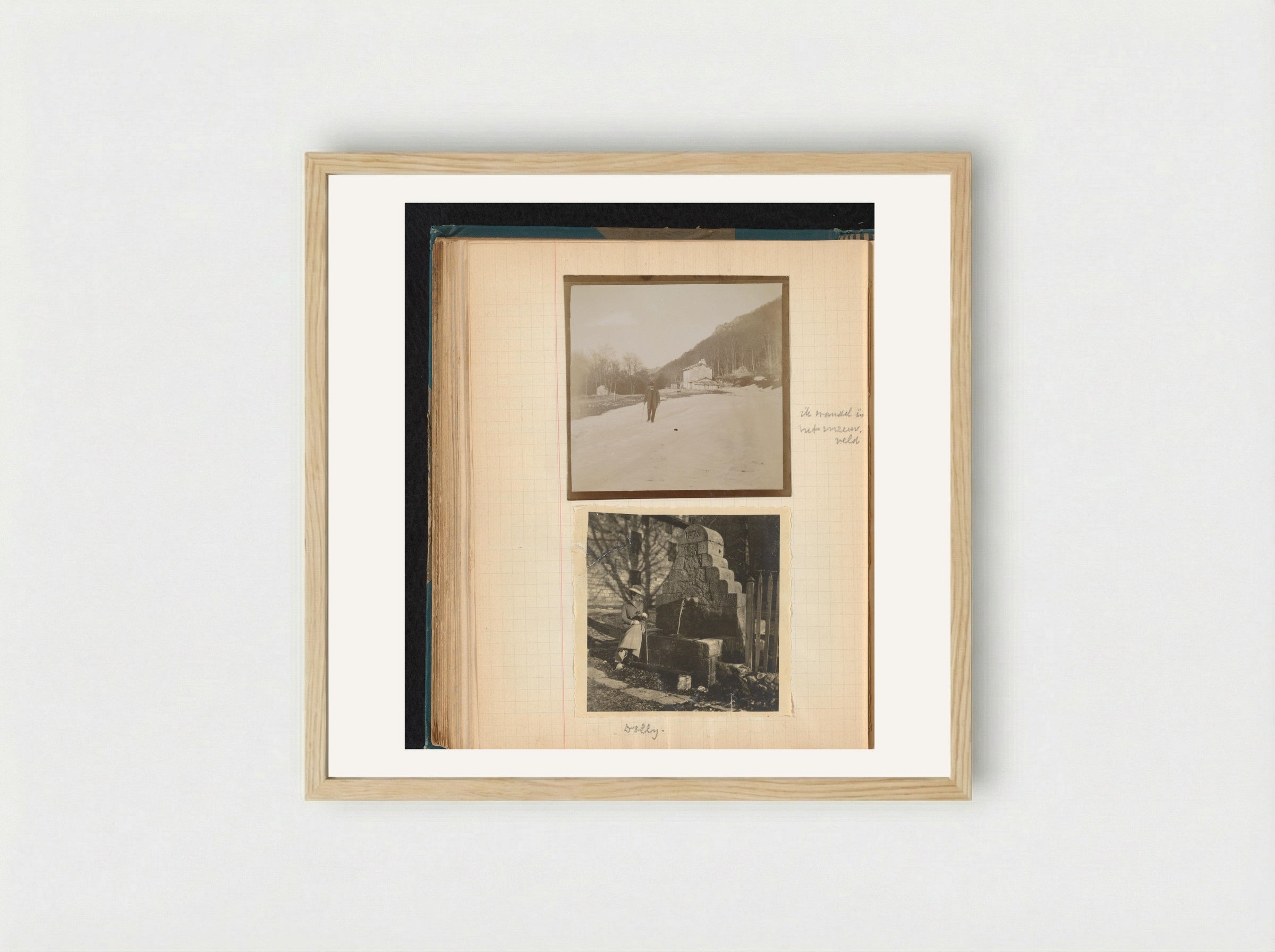 Untitled (Photographic Studies of Théodore van Lelyveld and Dina Amelia van Emden) - Théodore van Lelyveld - Framed Print Wood