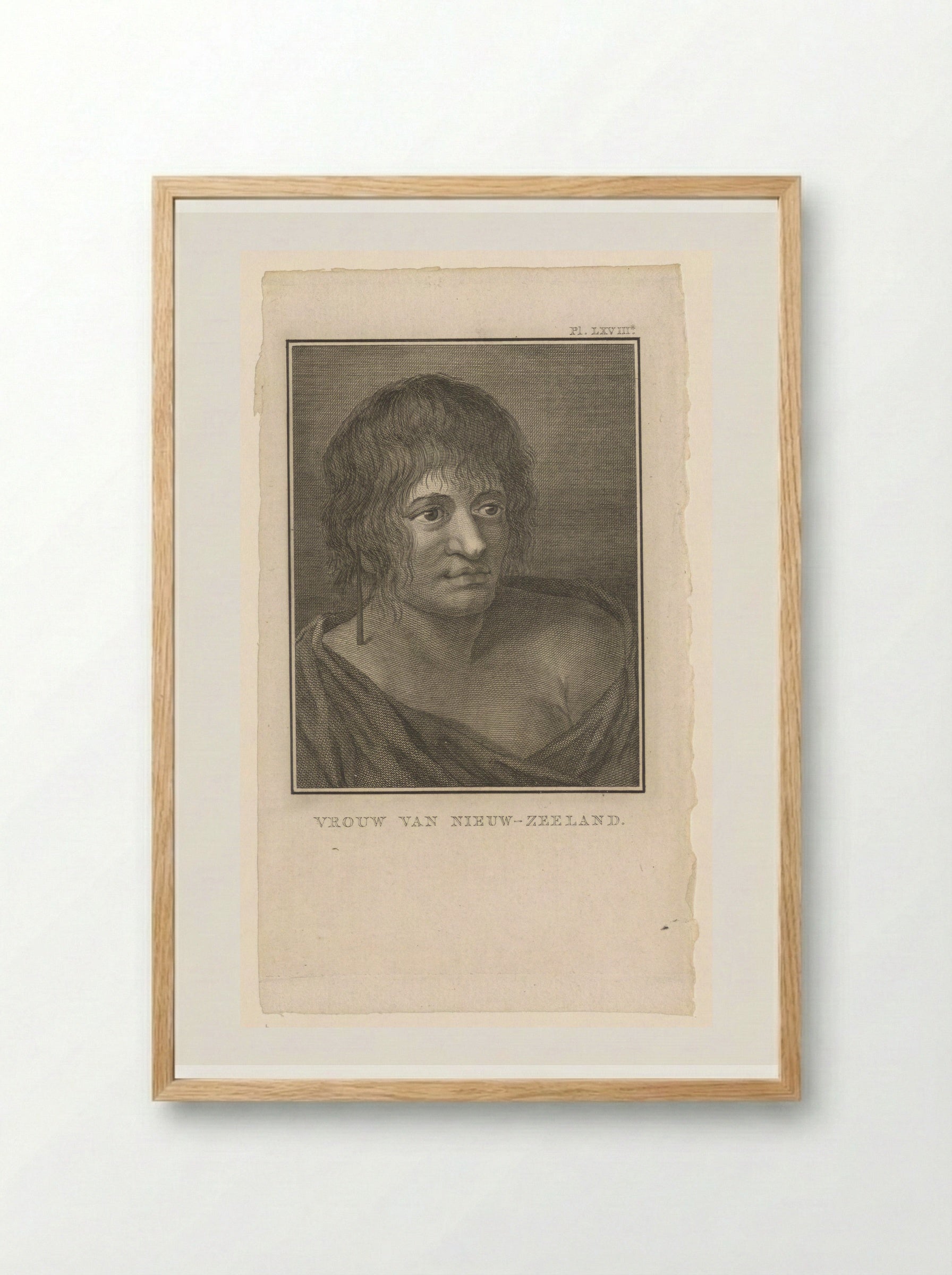 Untitled (Portrait of a Woman from New Zealand) - Solis Prints - Framed Print Wood