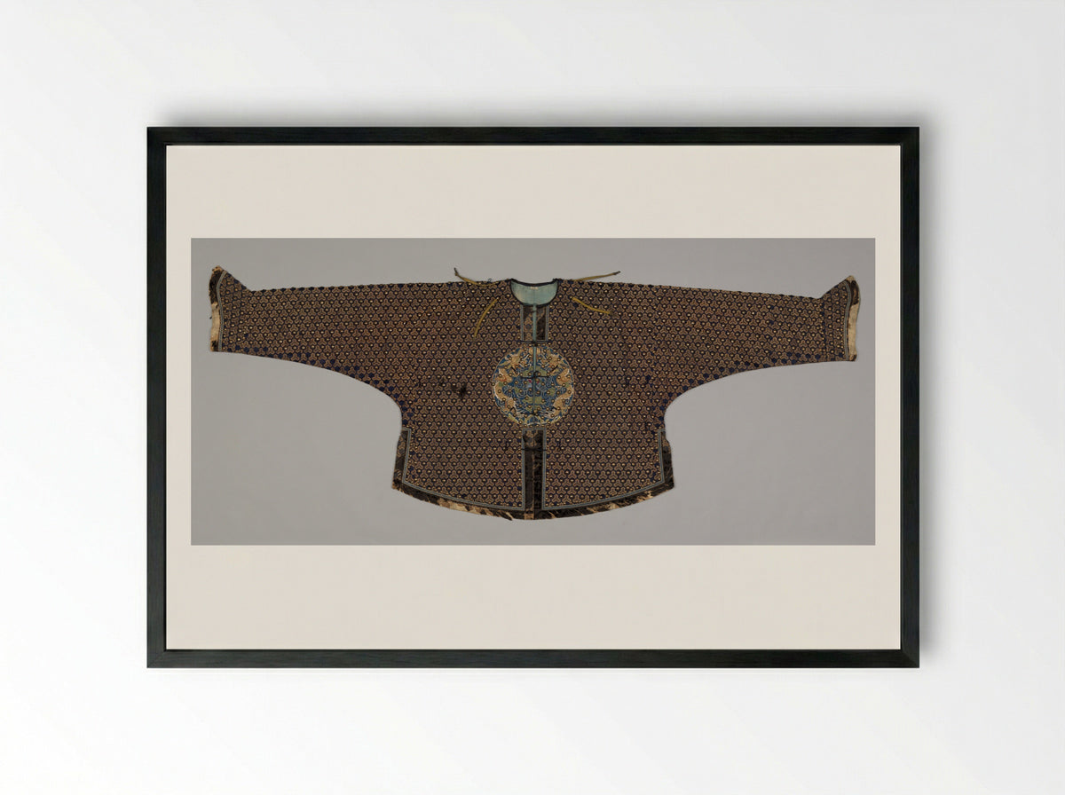 Untitled (Qing Dynasty Embroidered Jacket) - Fine Art Print - Framed Print Black