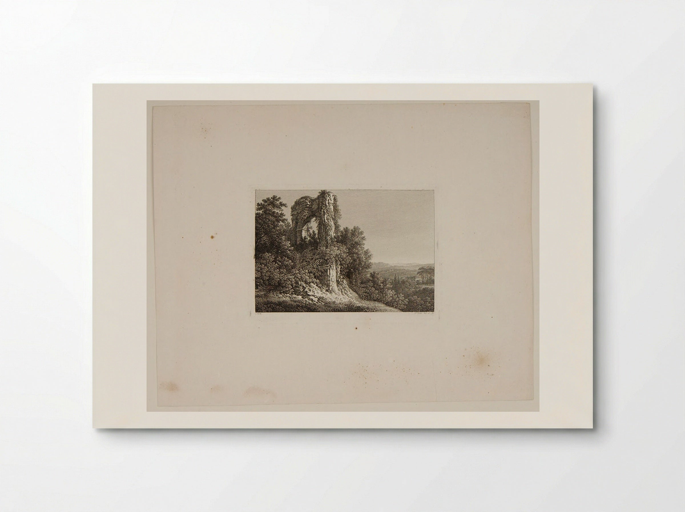 Untitled (Ruined Arch in a Wooded Setting) - Johann Philipp Veith - Poster