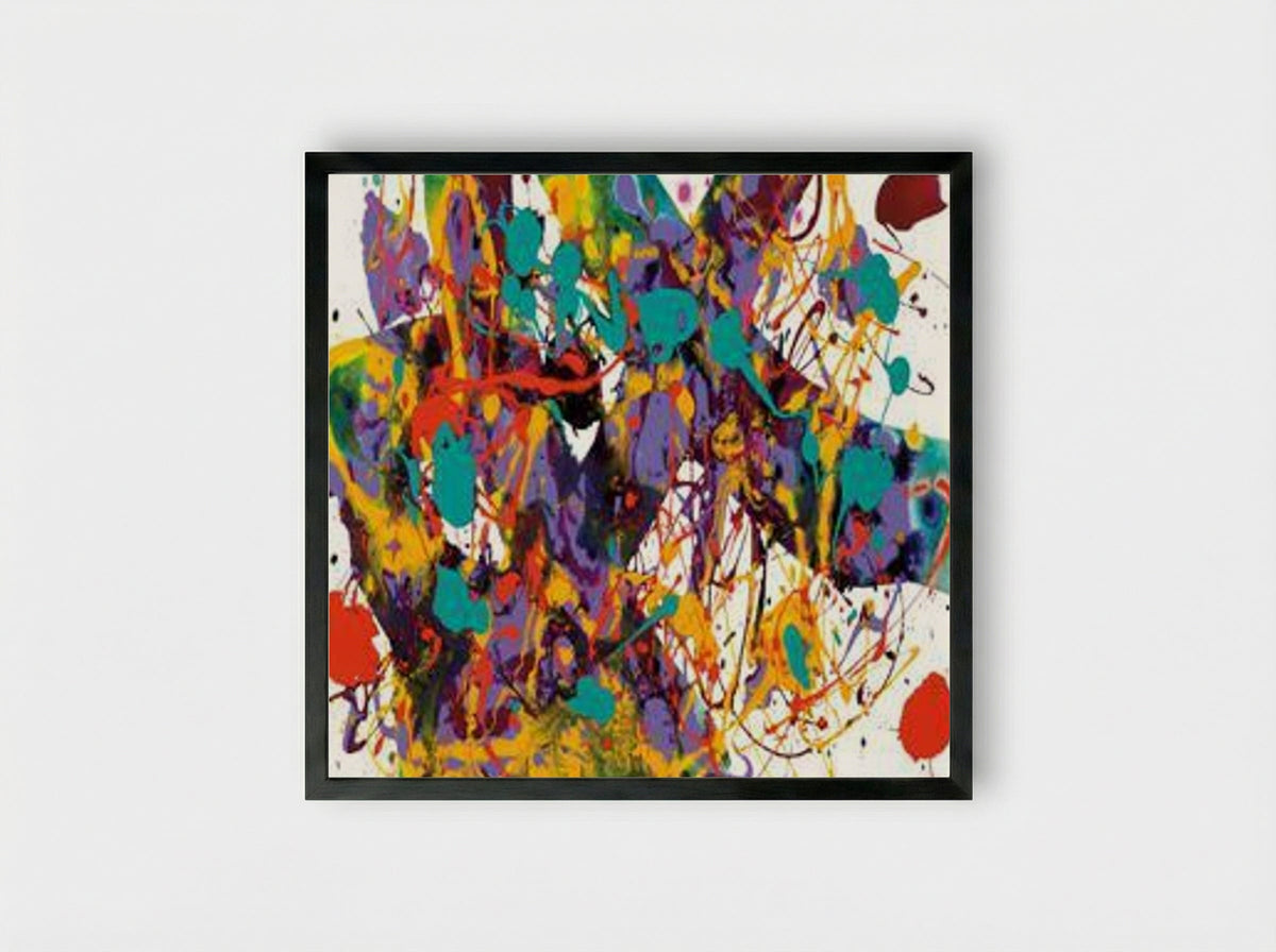 Untitled (SFP94-35) - Sam Francis - Framed Print Black