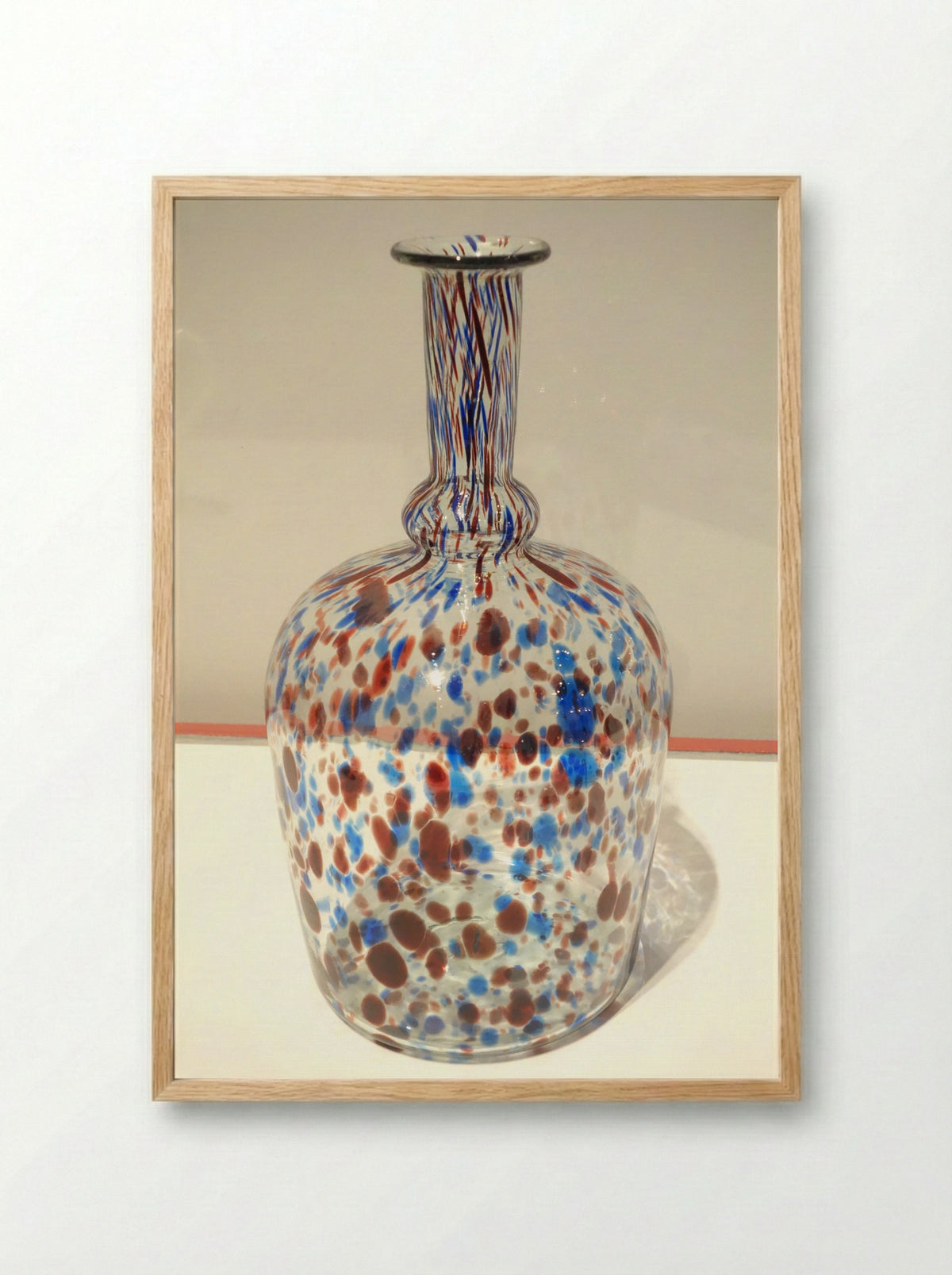 Untitled (Speckled Glass Decanter) - Fine Art Print - Framed Print Wood