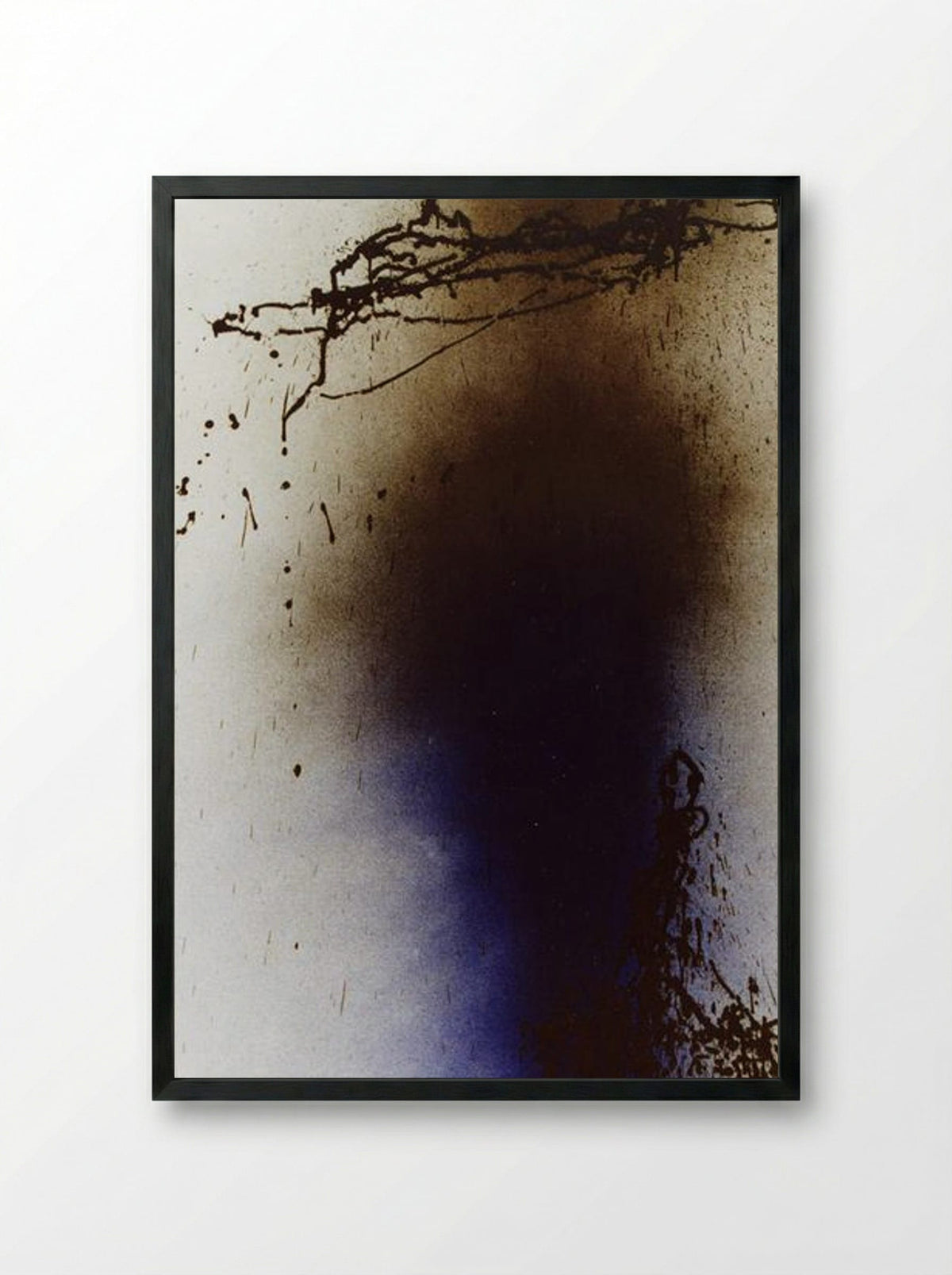 Untitled (T1989-U11) - Hans Hartung - Framed Print Black
