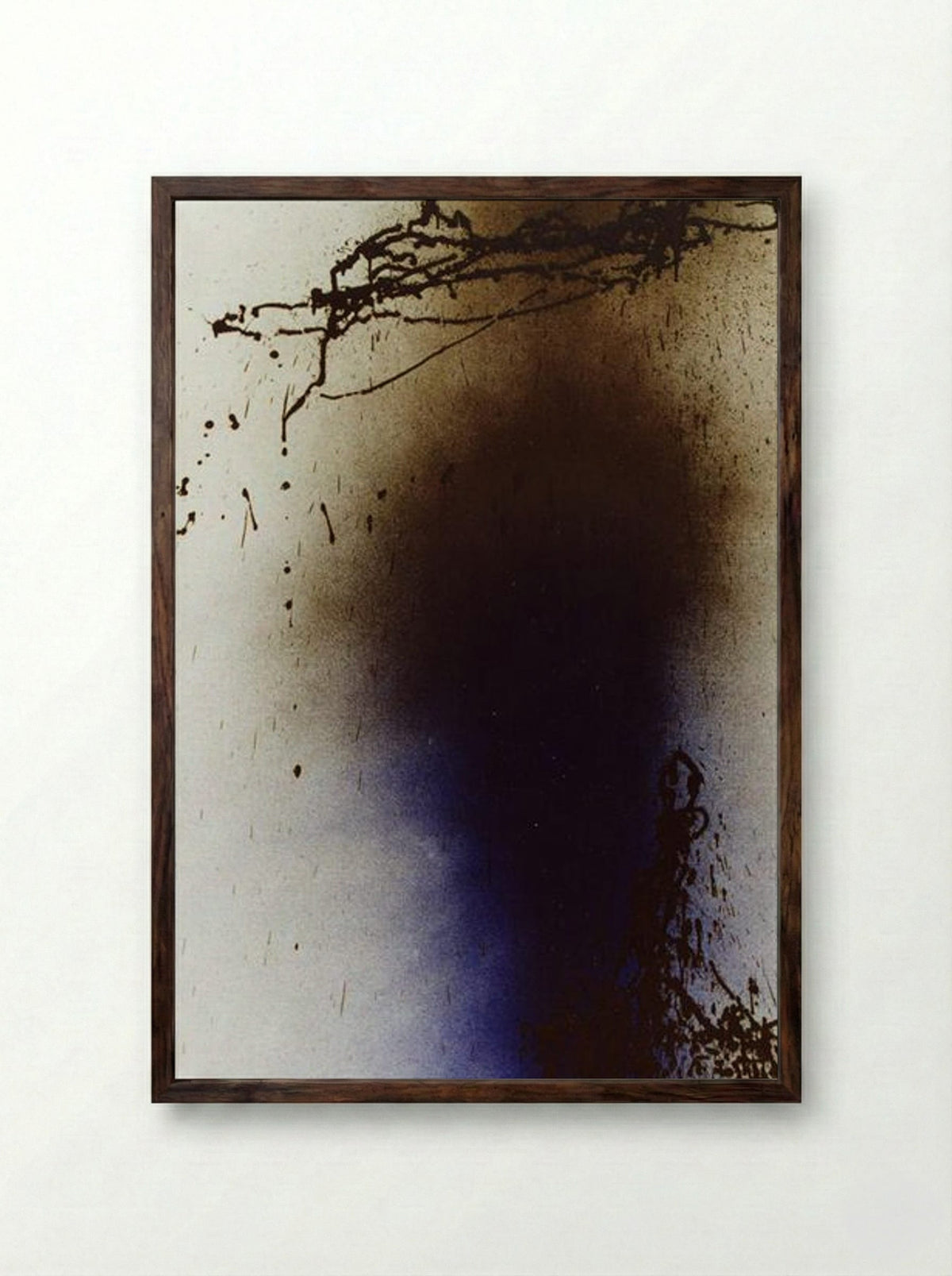 Untitled (T1989-U11) - Hans Hartung - Framed Print Dark Wood