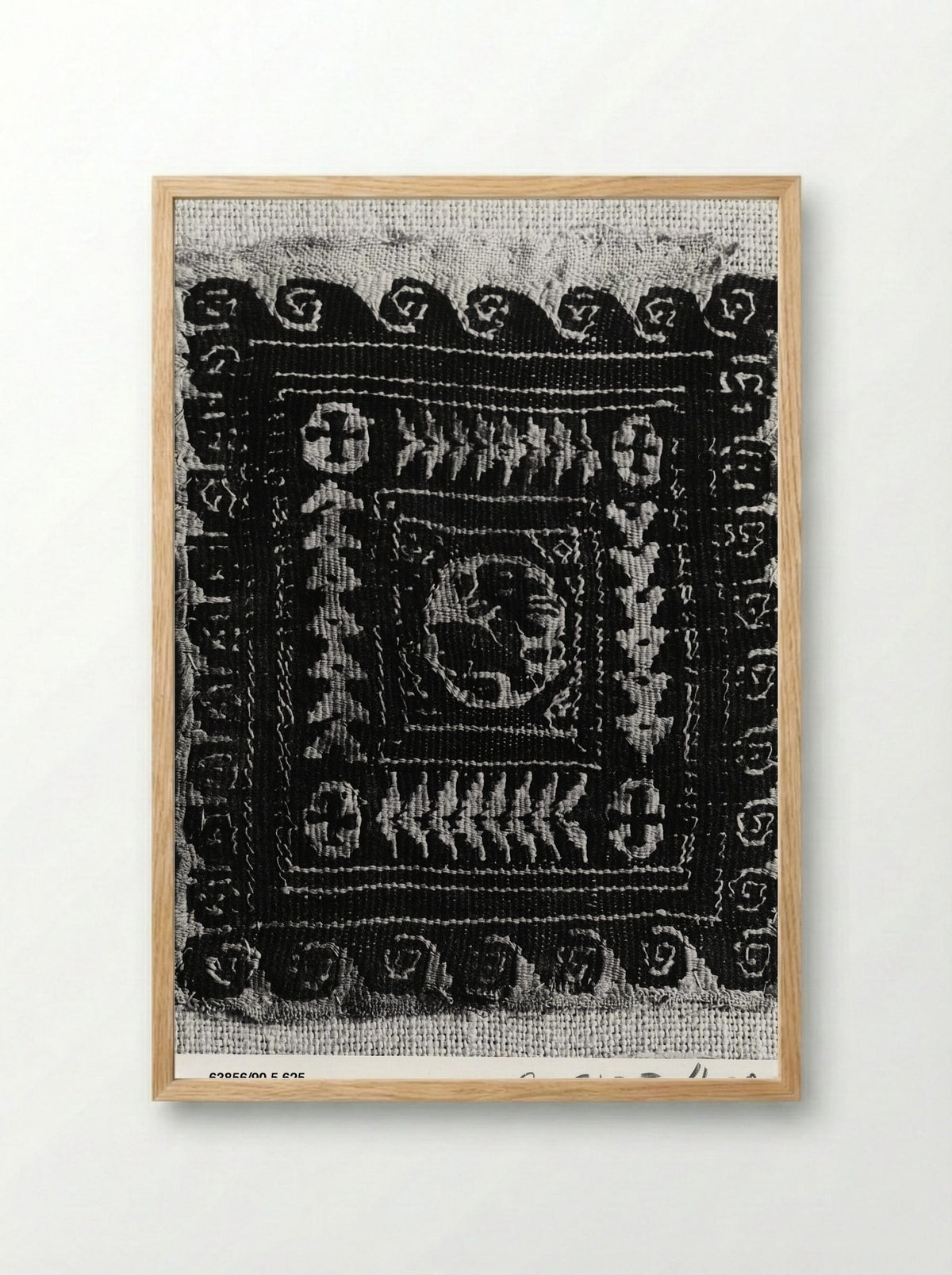 Untitled (Textile Fragment, Coptic Period) - Fine Art Print - Framed Print Wood