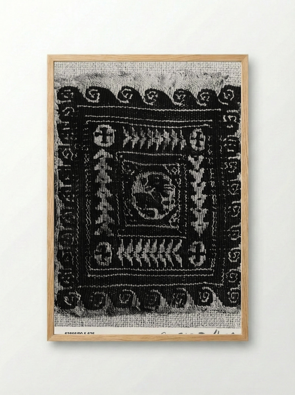 Untitled (Textile Fragment, Coptic Period) - Fine Art Print - Framed Print Wood
