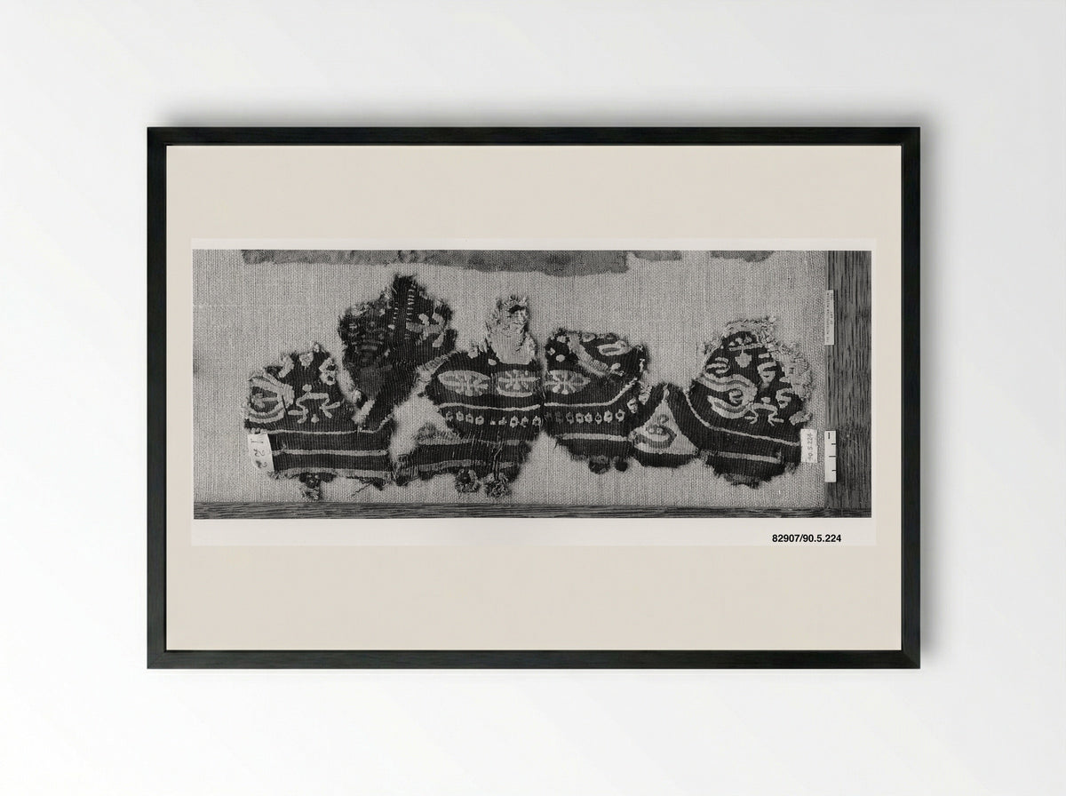 Untitled (Textile Fragment) - Unknown Artist - Framed Print Black