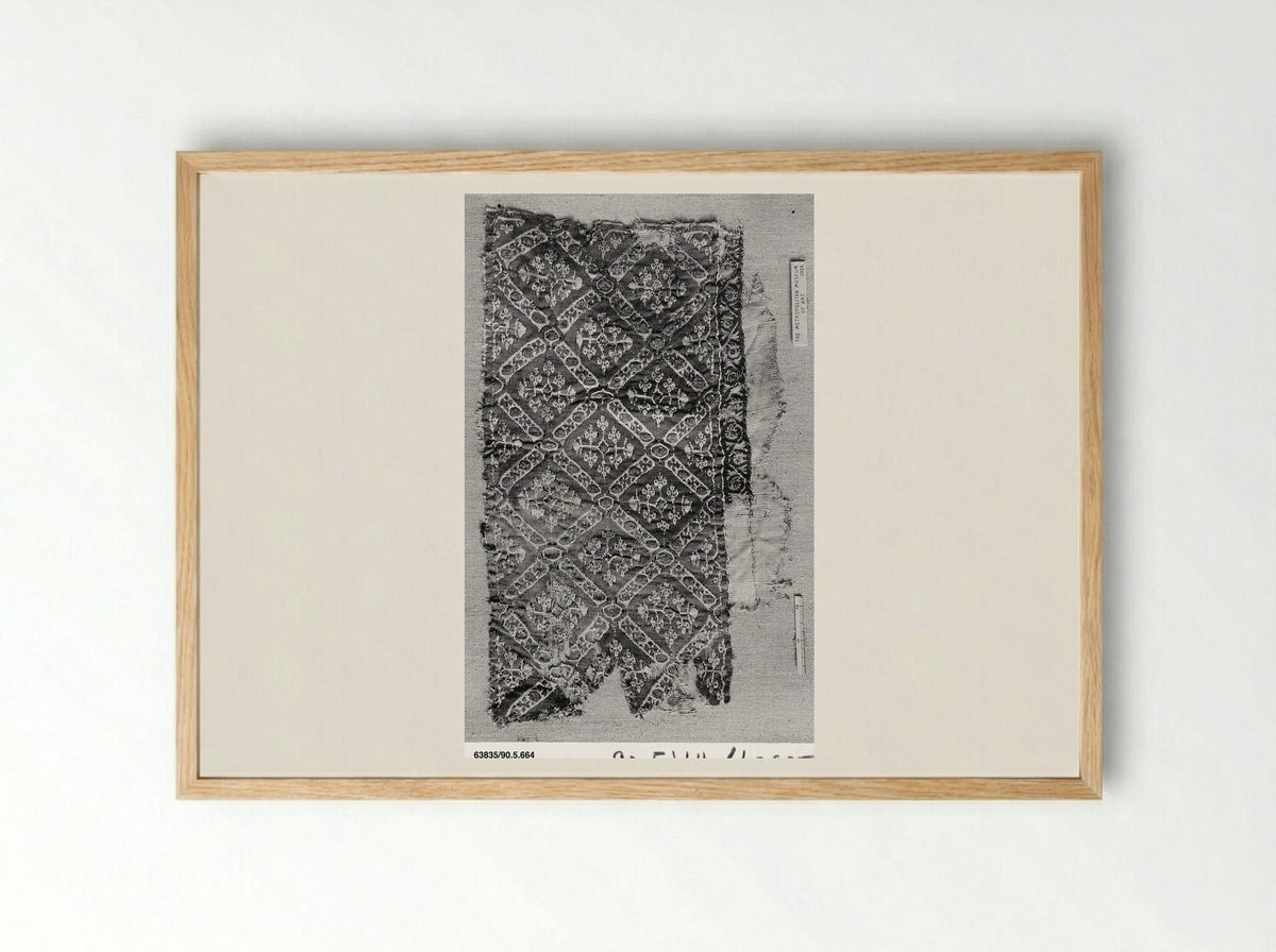 Untitled (Textile Fragment) - Fine Art Print - Framed Print Wood