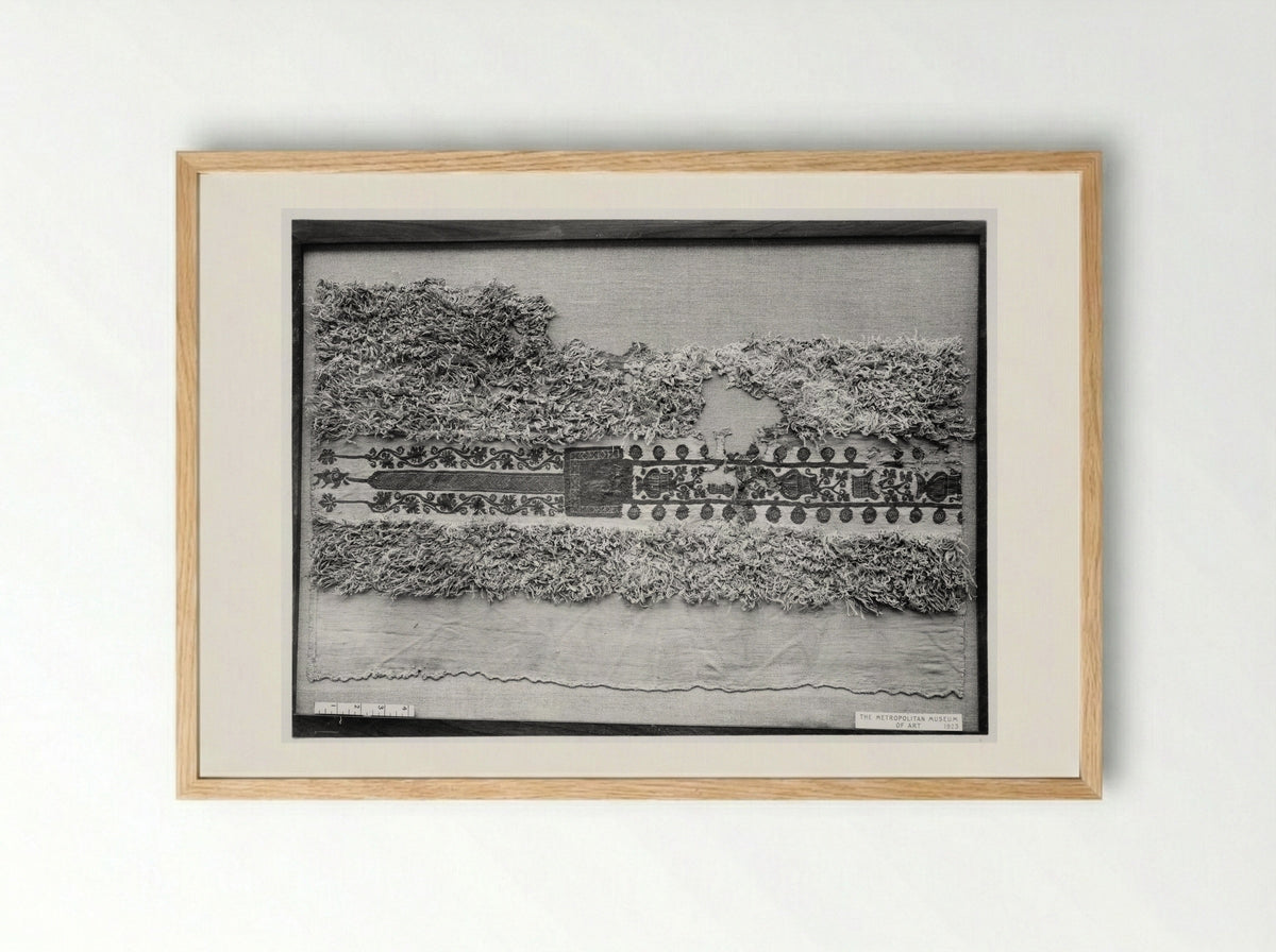 Untitled (Textile Fragment) - Fine Art Print - Framed Print Wood