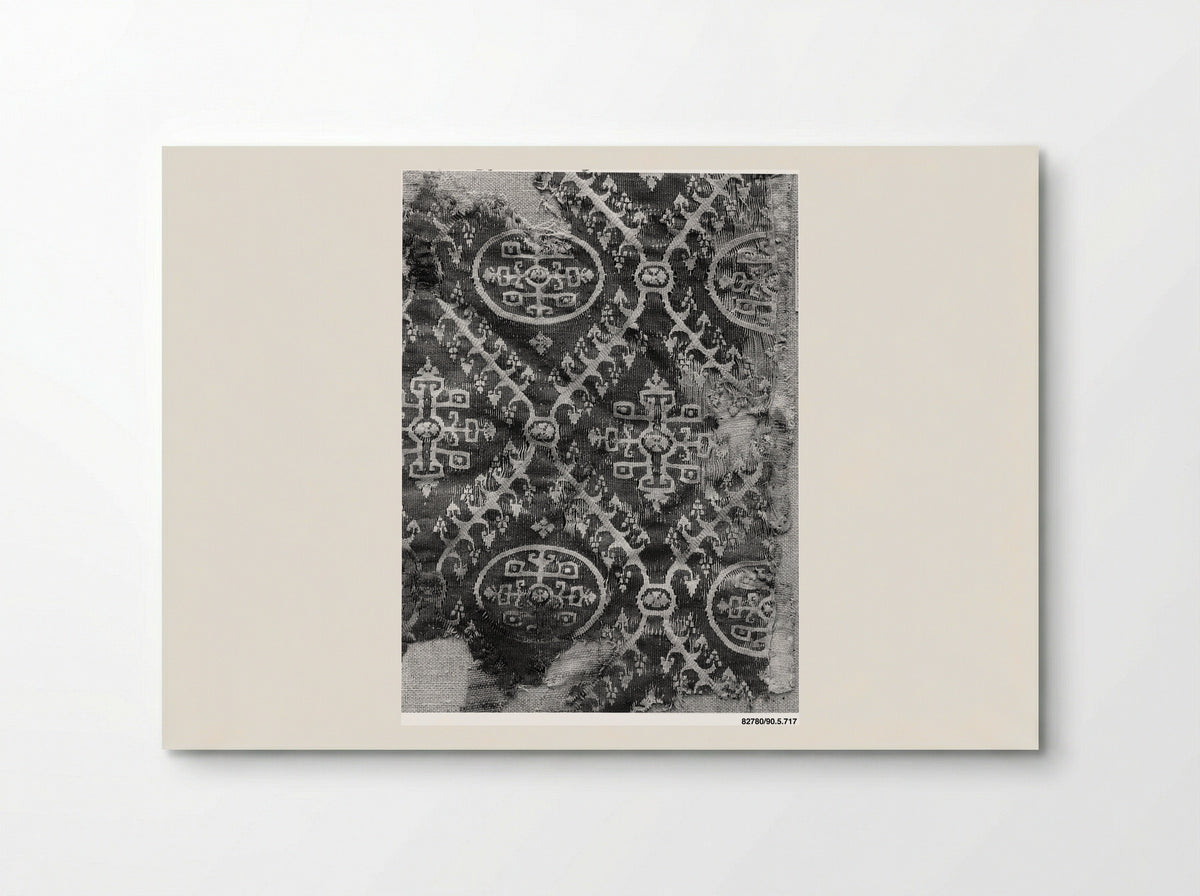 Untitled (Textile Fragment with Geometric Medallions) - Unknown Artist - Poster